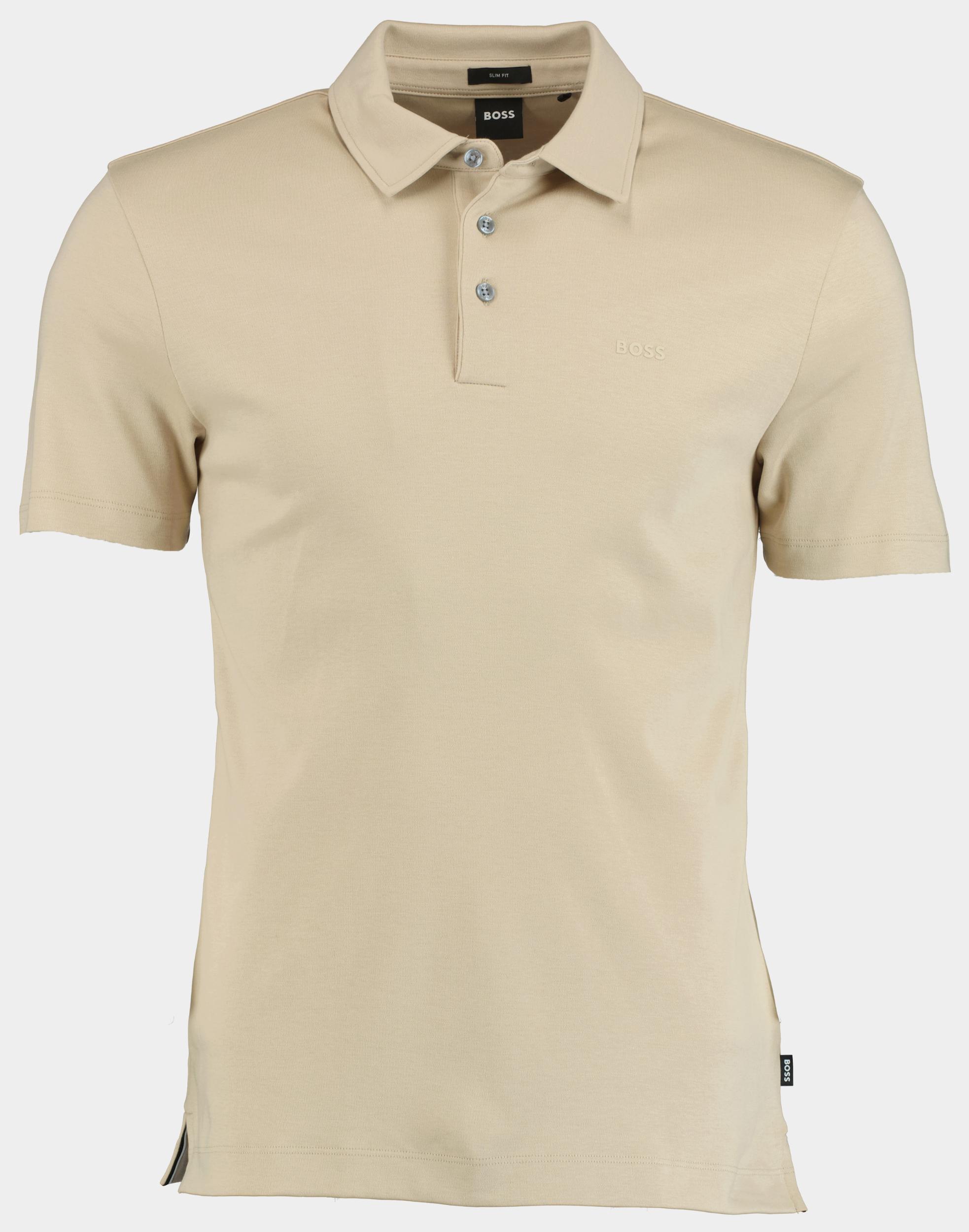 BOSS Black Polo korte mouw Beige Palosh 30 10241542 01 50471335/275