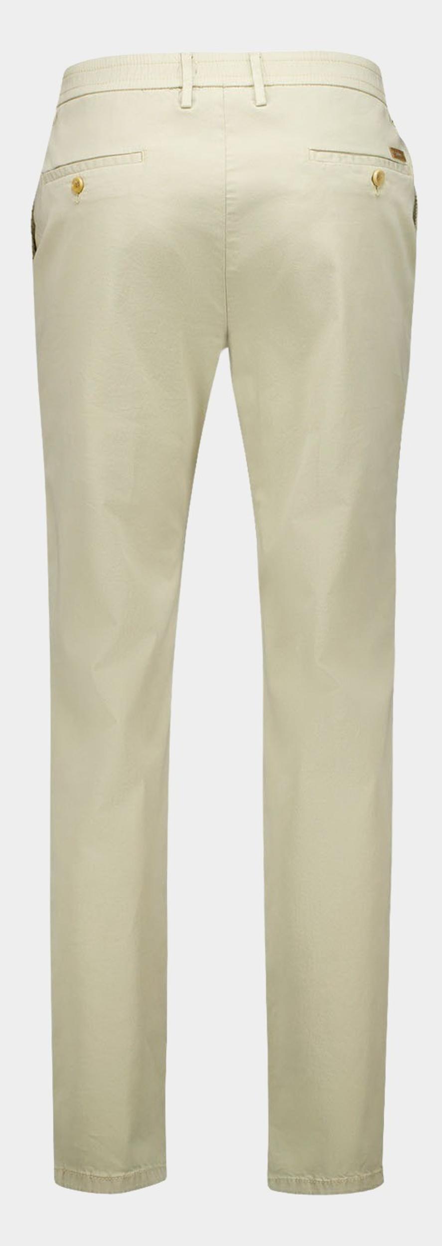 Gardeur Katoenen Broek Beige Hose Flatfront Tapered Fit TONIC 60571/1017