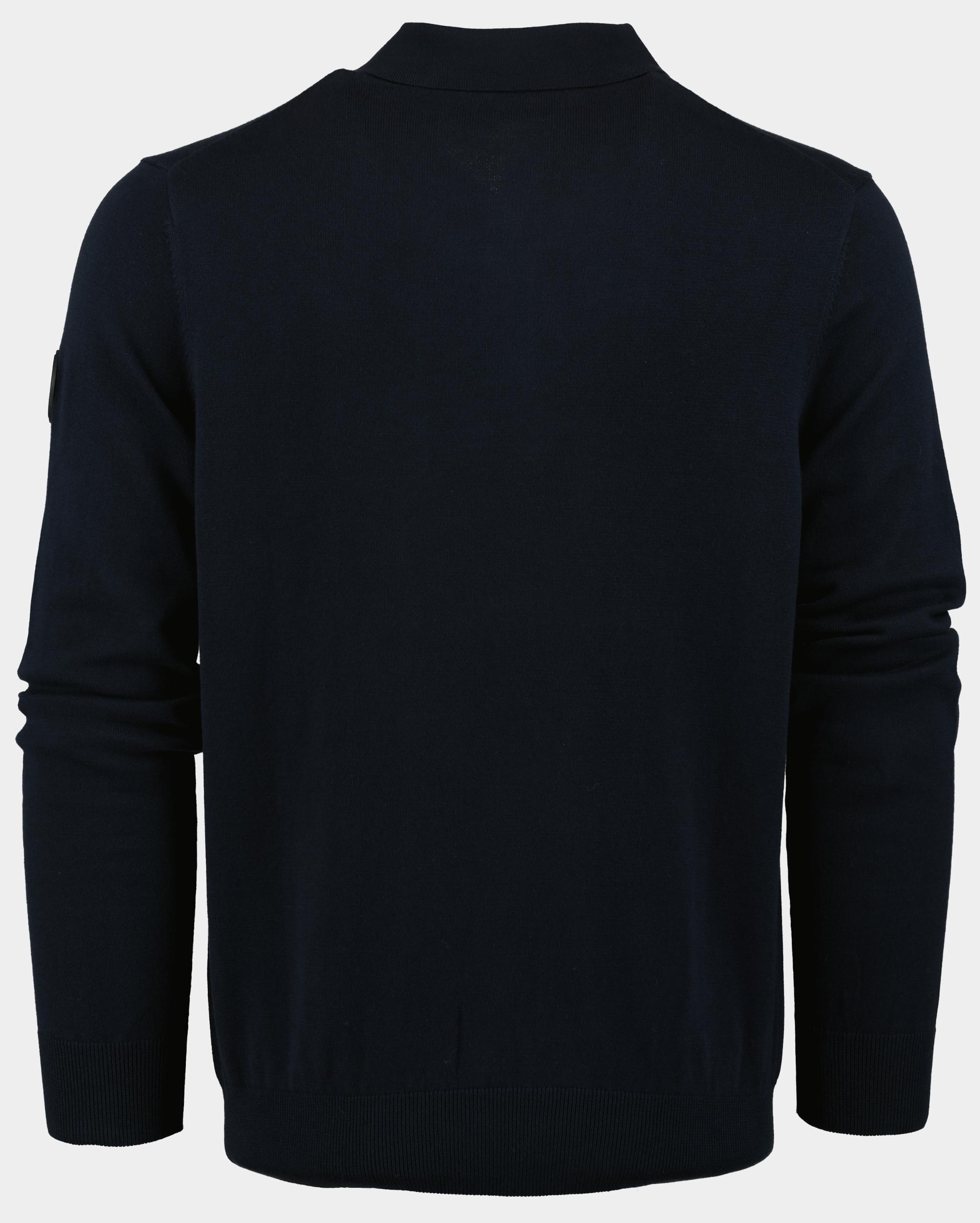 Airforce Polo lange mouw Blauw Knitwear Polo Longsleeve VEM0765/552