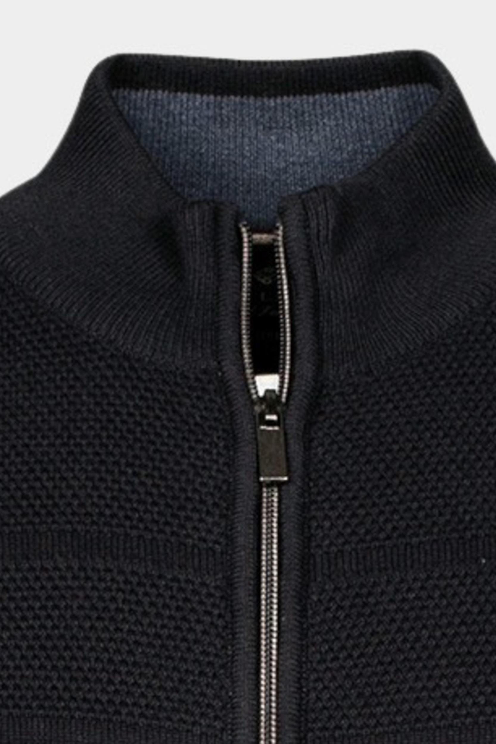 Baileys Vest Blauw Cardigan Zip 422049/60