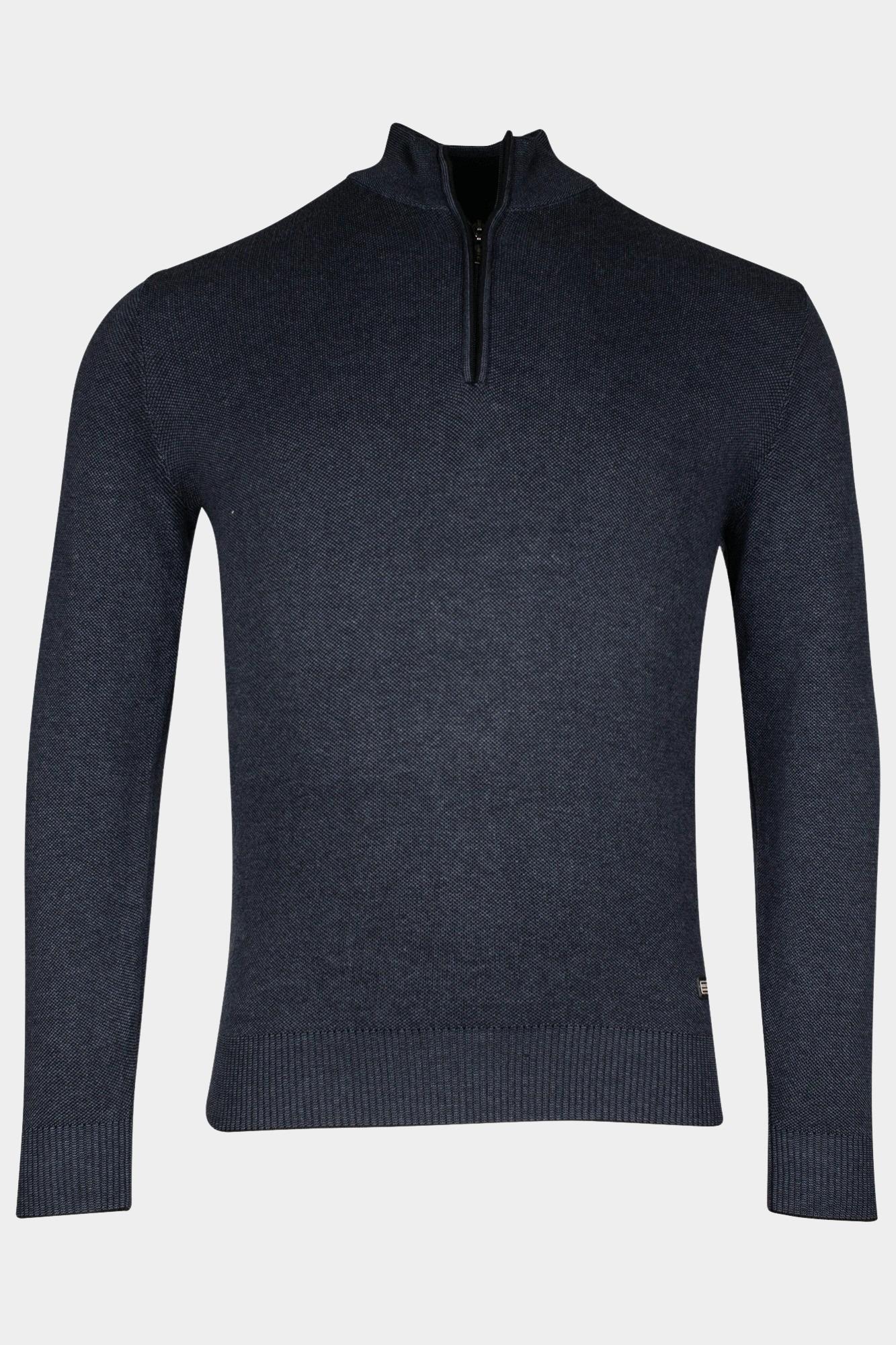 Baileys Half Zip Blauw Pullover 1/2 zip 428409/675