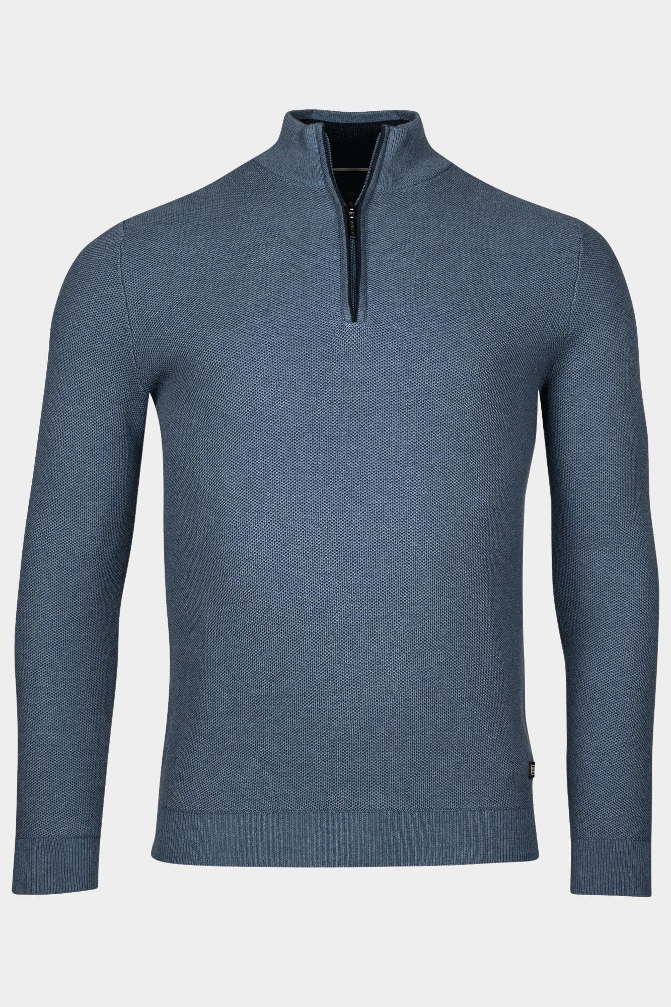 Baileys Half Zip Blauw Pullover 1/2 zip 428491/635