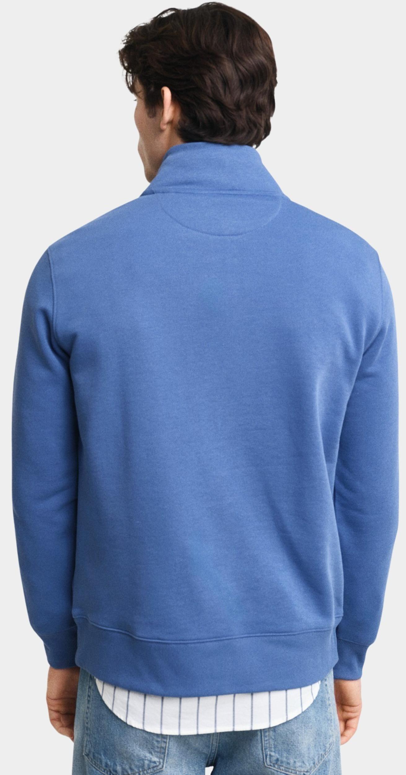 Gant Sweater Blauw Shield half zip sweat 2008005/442