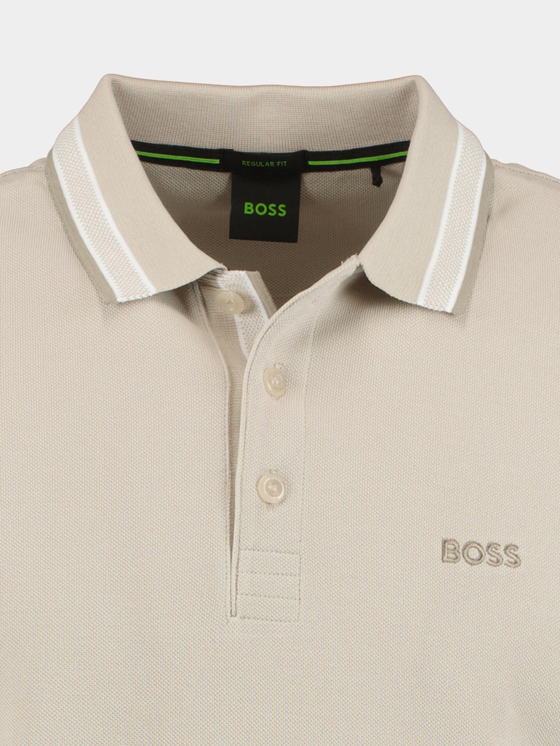 BOSS Green Polo korte mouw Beige Paddy 10241663 01 50469055/272