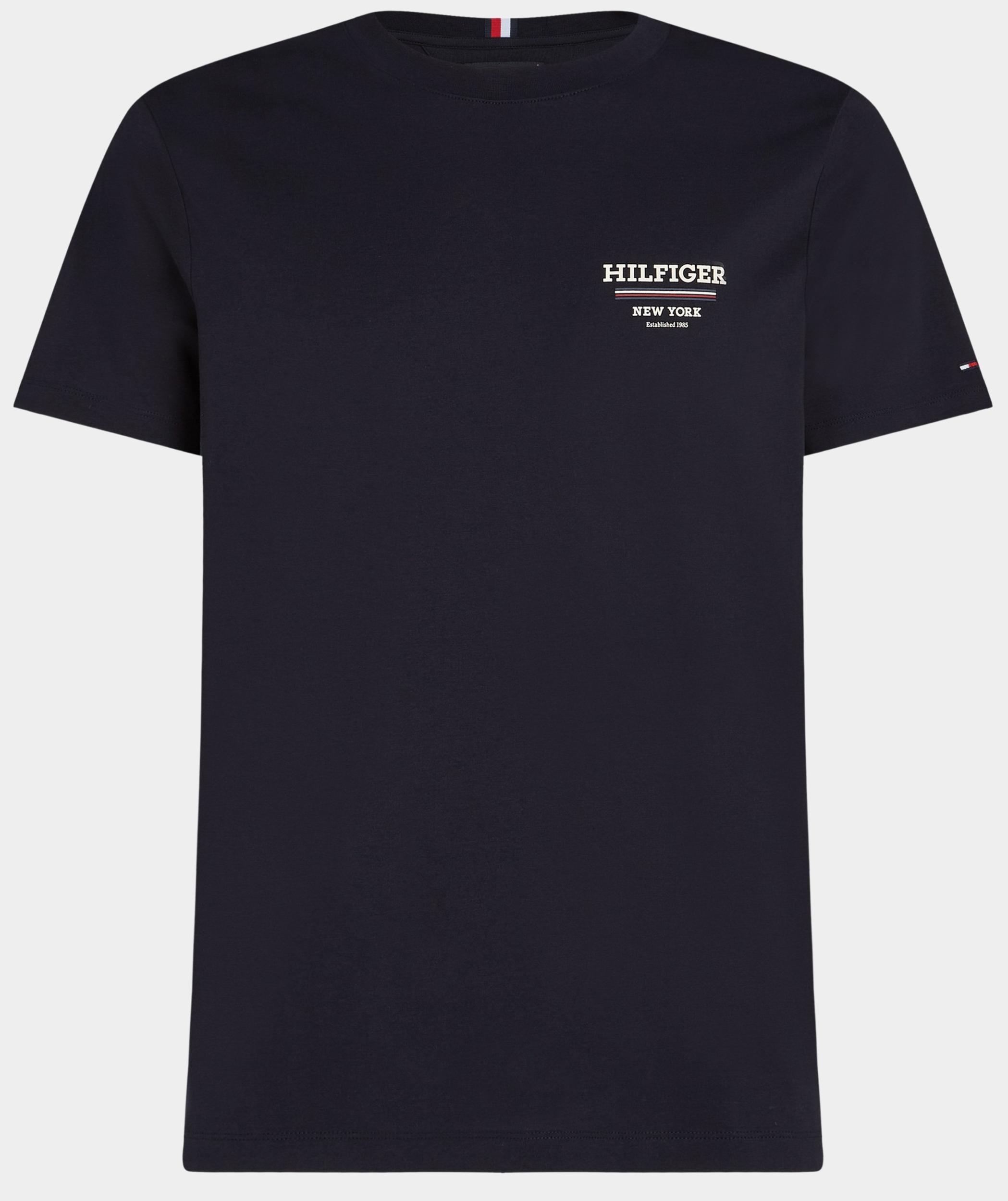 Tommy Hilfiger T-shirt korte mouw Blauw Hilfiger Global Stripe Tee MW0MW36208/DW5