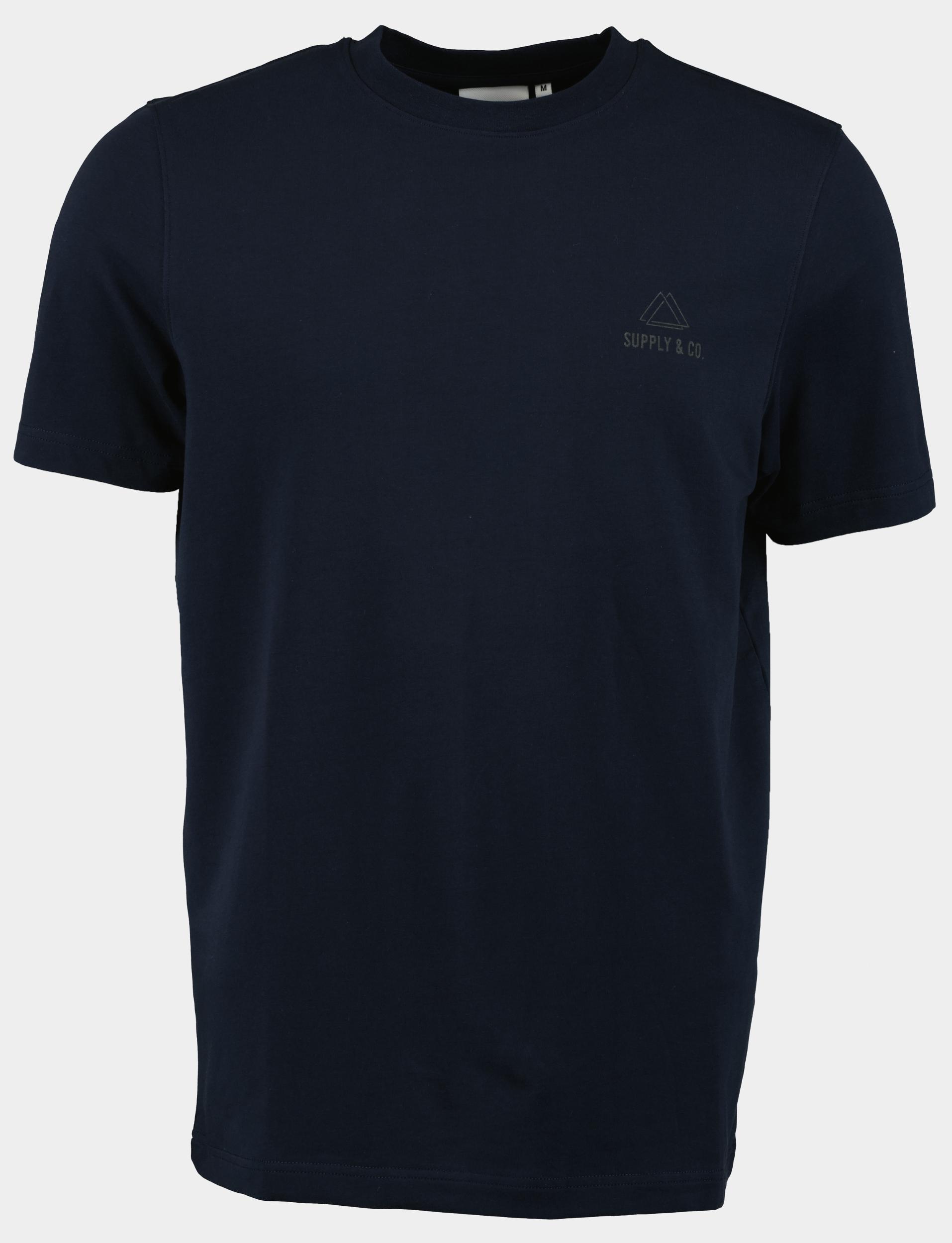 Supply & Co. T-shirt korte mouw Blauw Tim T-shirt Artwork 24308TI10/290 navy