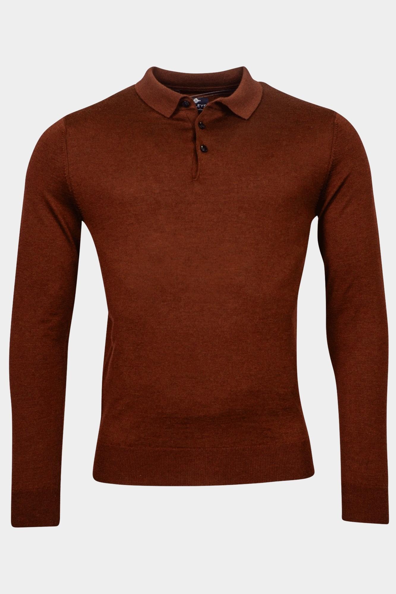 Baileys Polo lange mouw Rood Pullover Polo collar - placke 420063/36