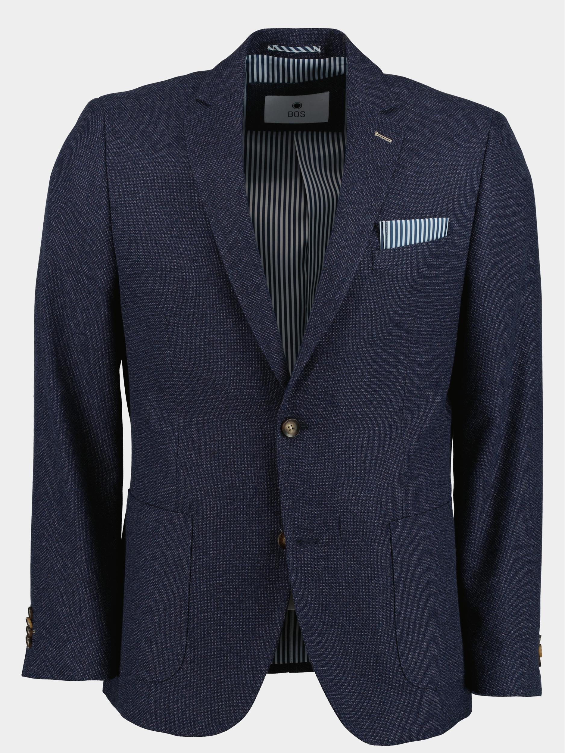 Bos Colbert Blauw D7,5 Leek Jacket 233037LE45BO/240 blue