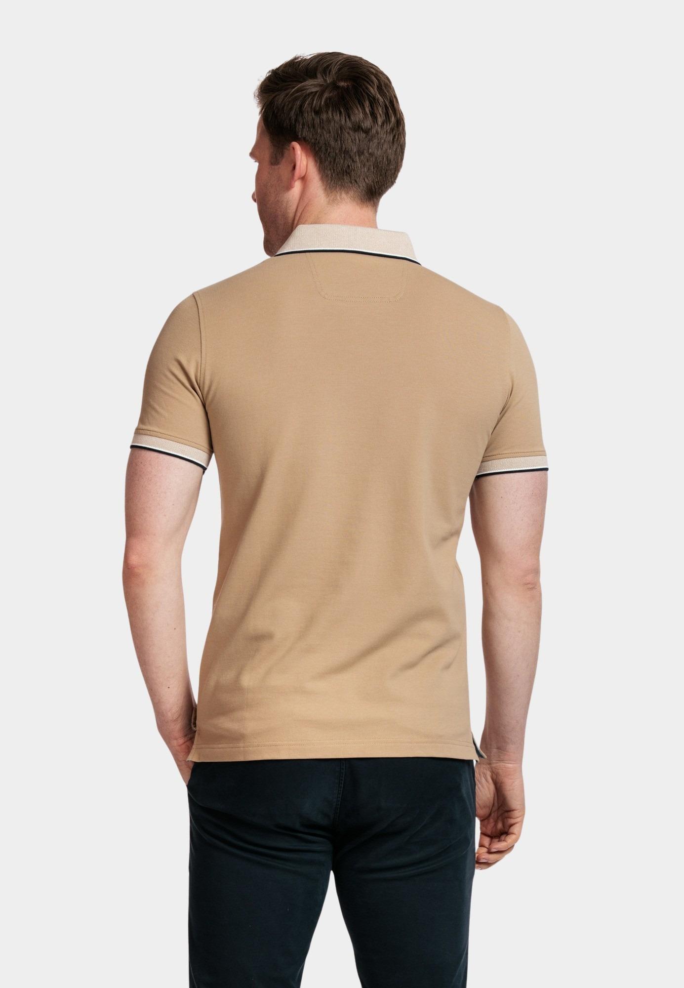 Baileys Polo korte mouw Bruin Poloshirt Pique 415288/83