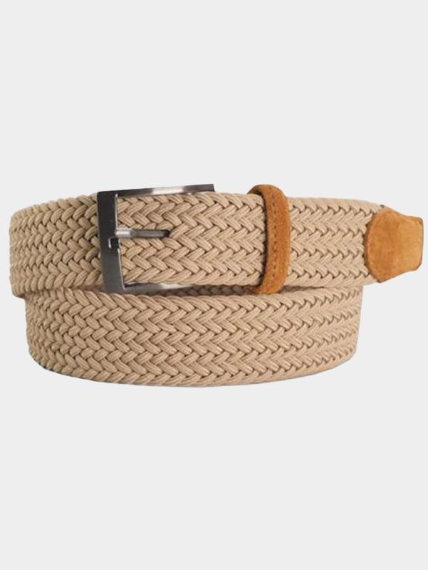 6Road Riem Groen Ceintuur vlecht stretch suede 395040/60