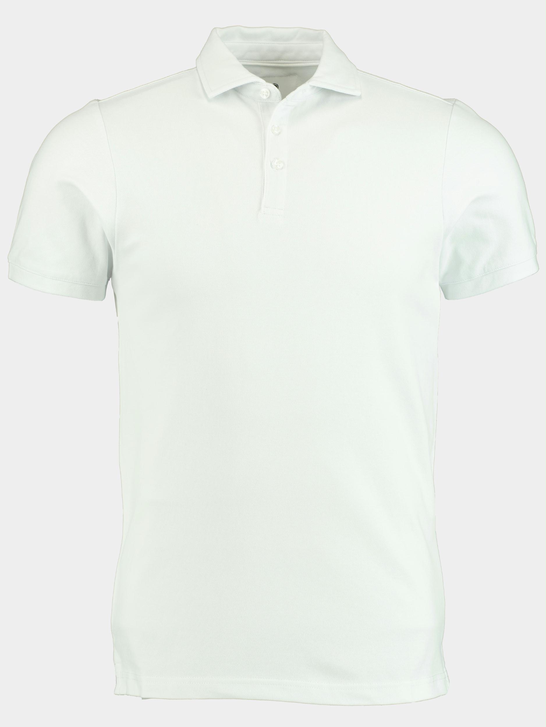 Bos Polo korte mouw Wit Arto - Polo Fine Pique 22108AR22BO/100 White