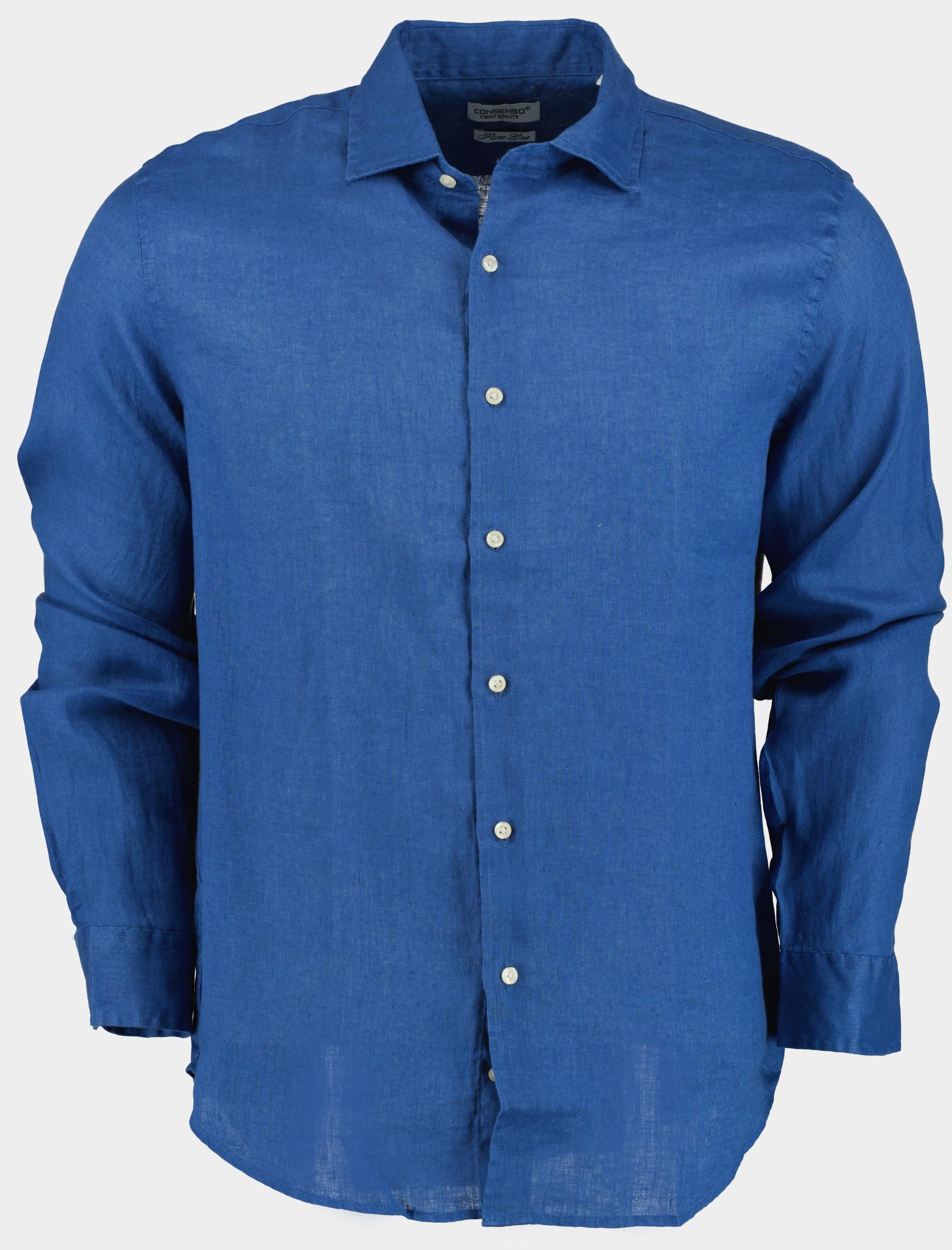 Consenso Casual hemd lange mouw Blauw Camicia 9432900/293
