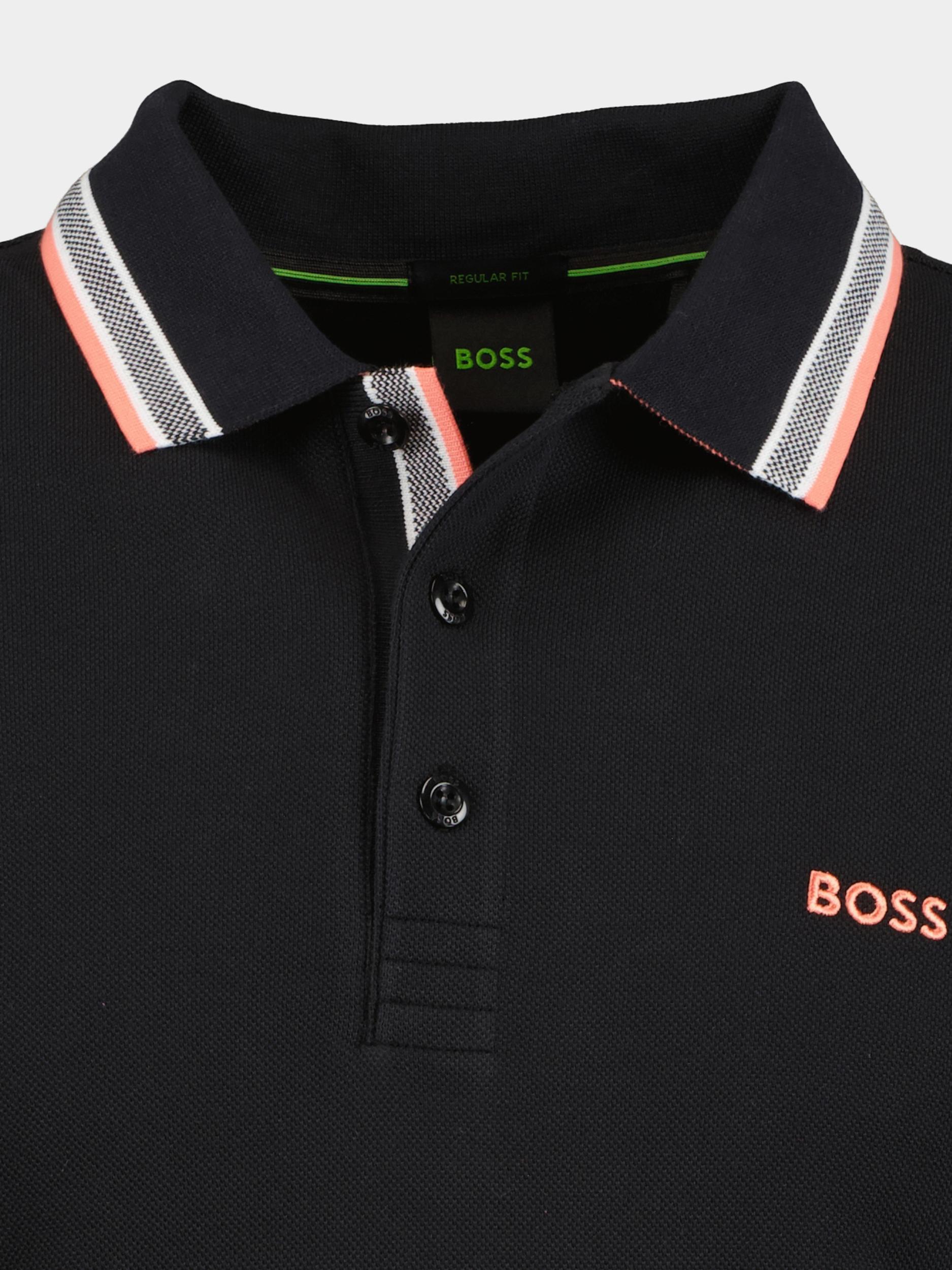 BOSS Green Polo korte mouw Zwart Paddy 10241663 01 50469055/003