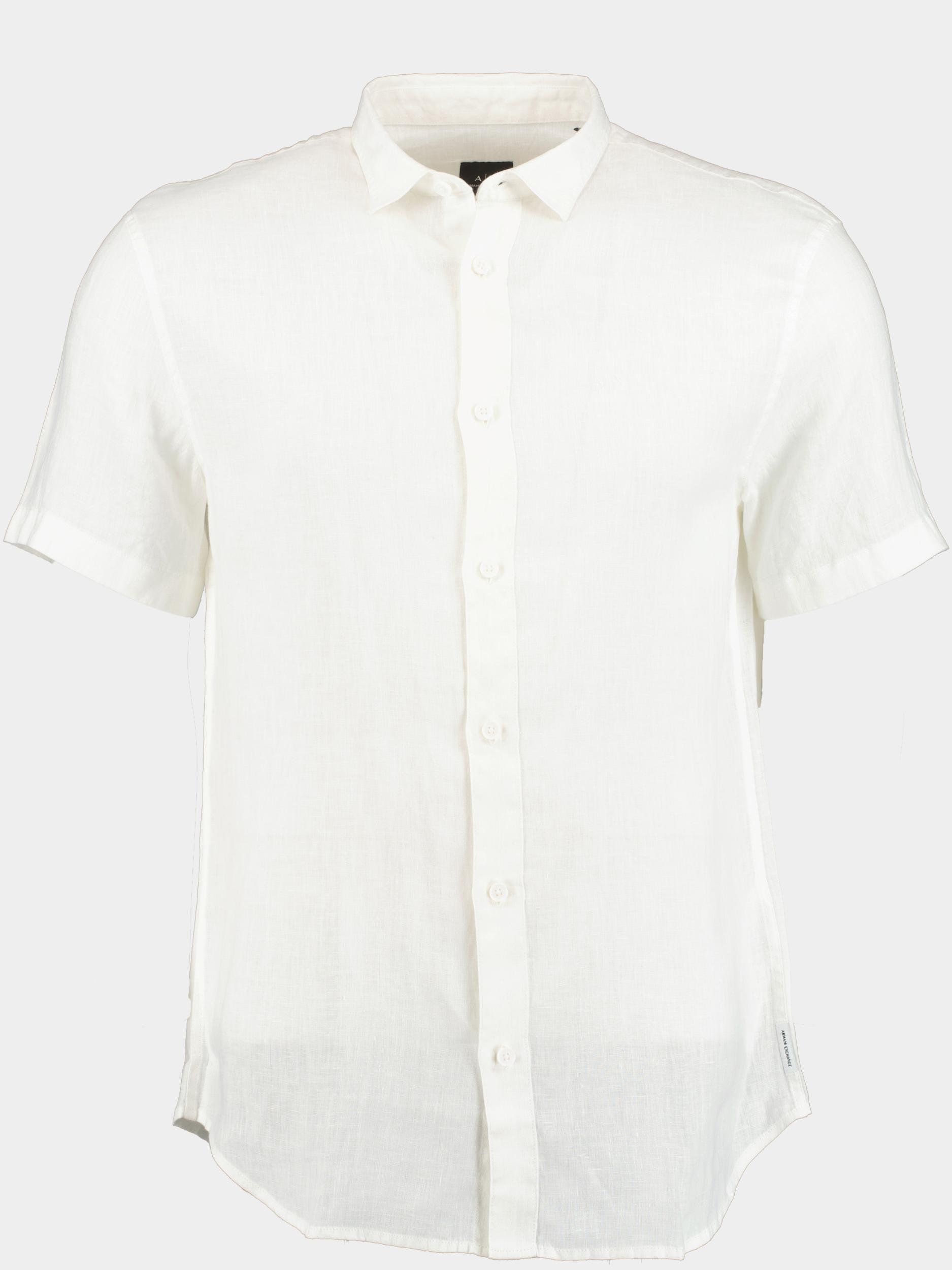 Armani Exchange Casual hemd korte mouw Wit  8NZC67.ZNCFZ/1100