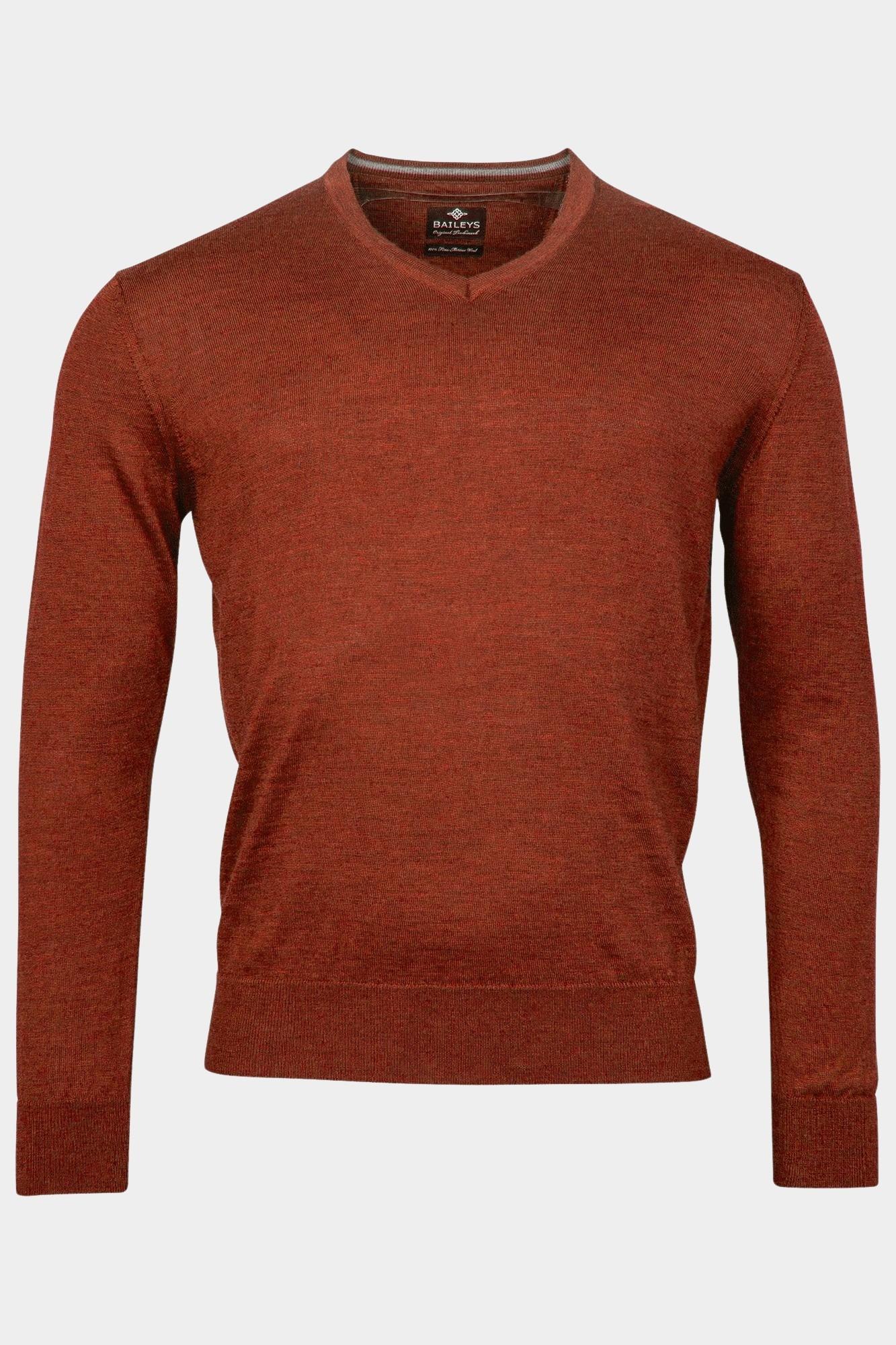 Baileys Pullover Oranje V-Neck 420065/35