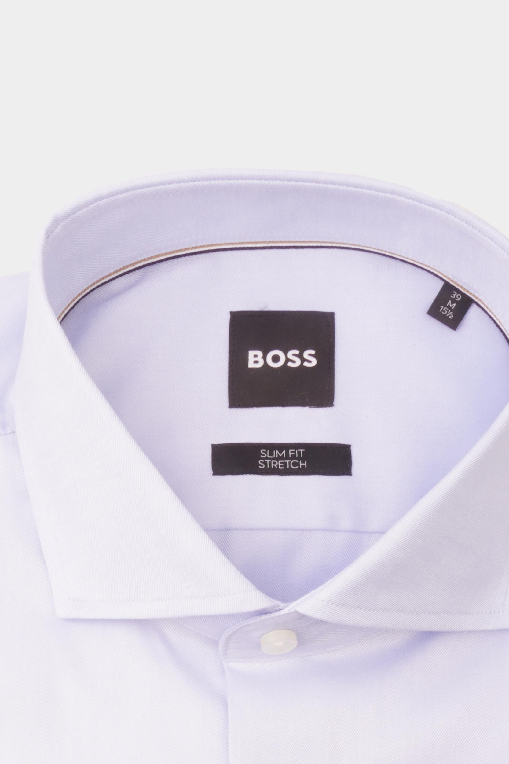 BOSS Black Business hemd lange mouw Blauw H-HANK-spread-C1-222 10245426 50491976/450