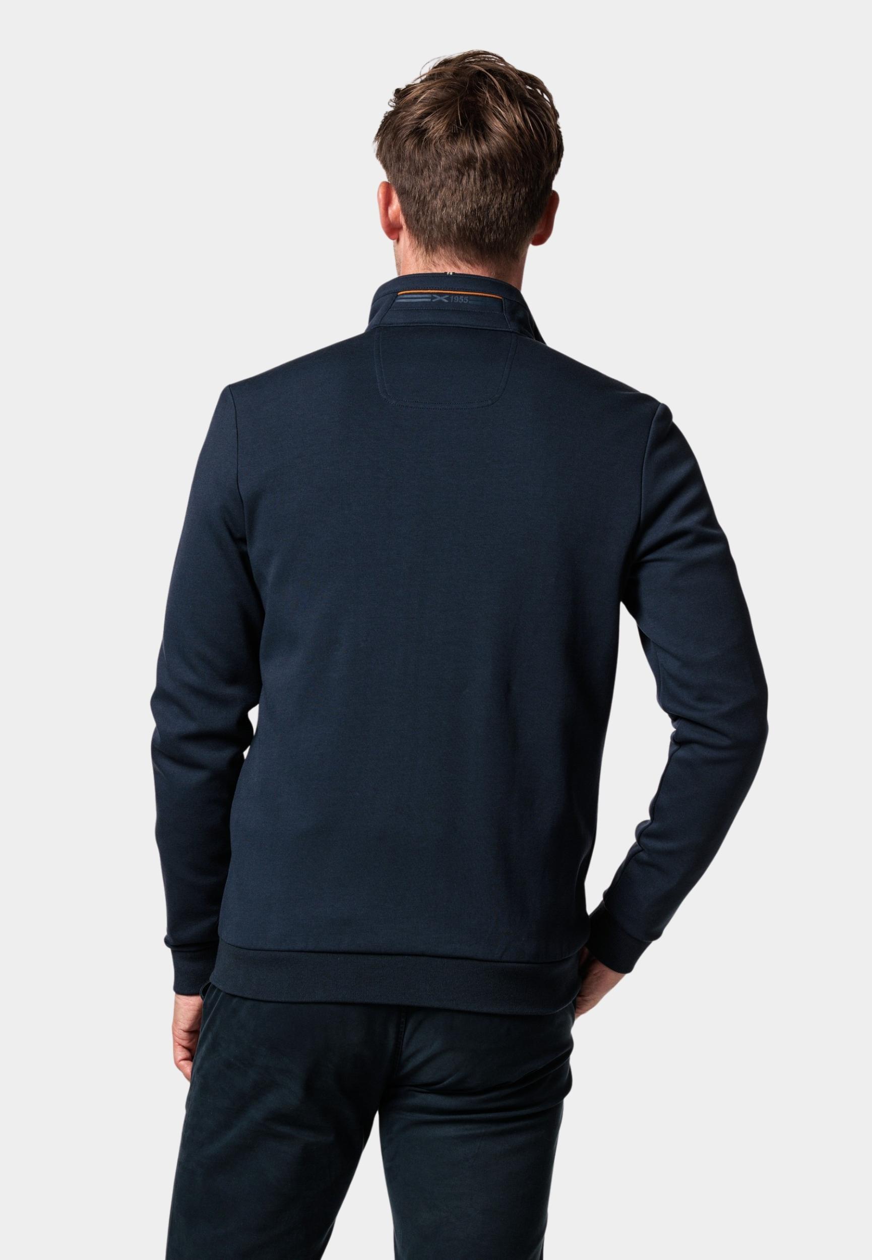 Baileys Vest Blauw Sweat Cardigan Zip  Double fa 322255/60