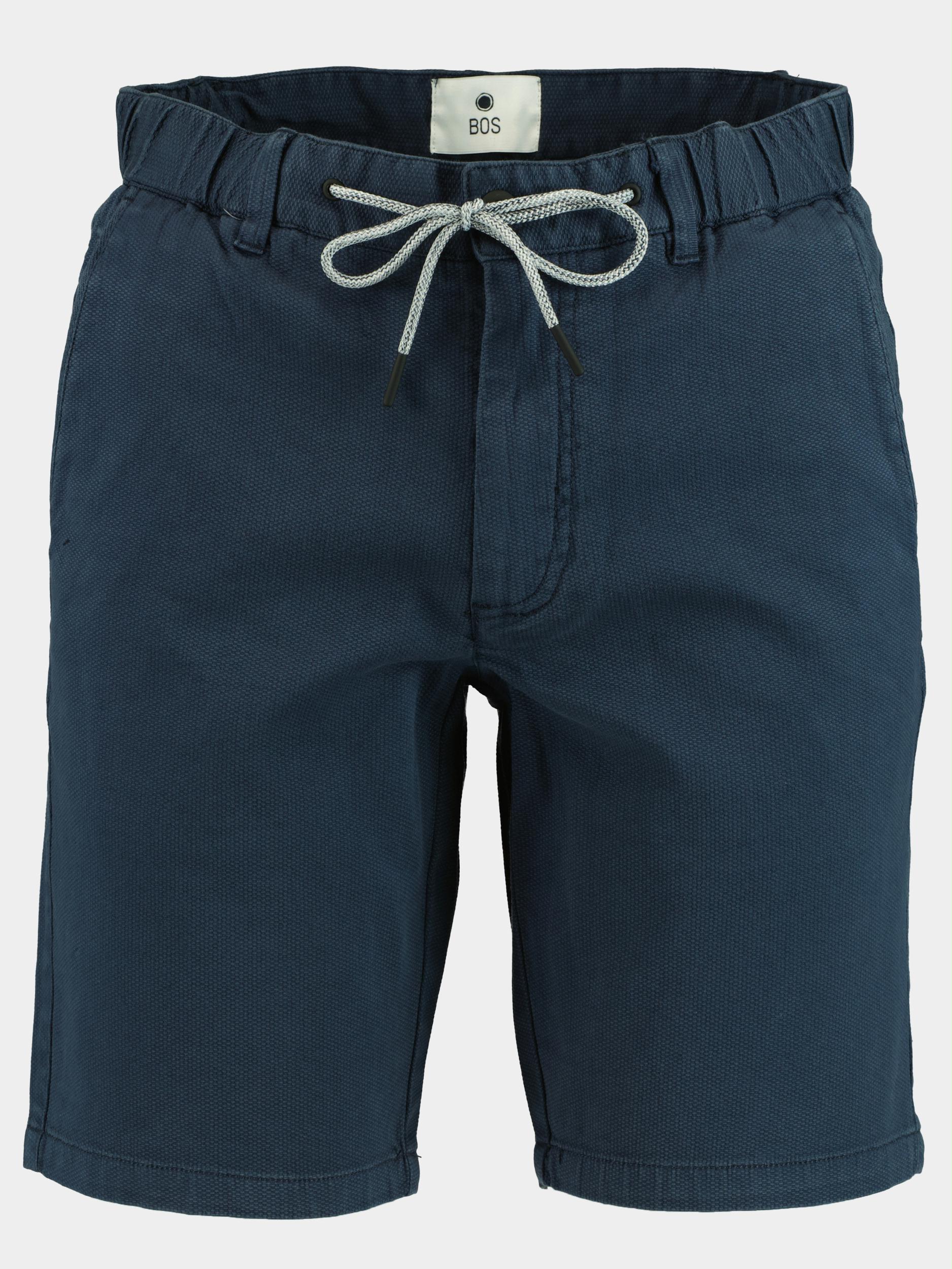 Bos Korte Broek Blauw Ferdinand Chino Short W. Cord 22109FE06BO/290 navy