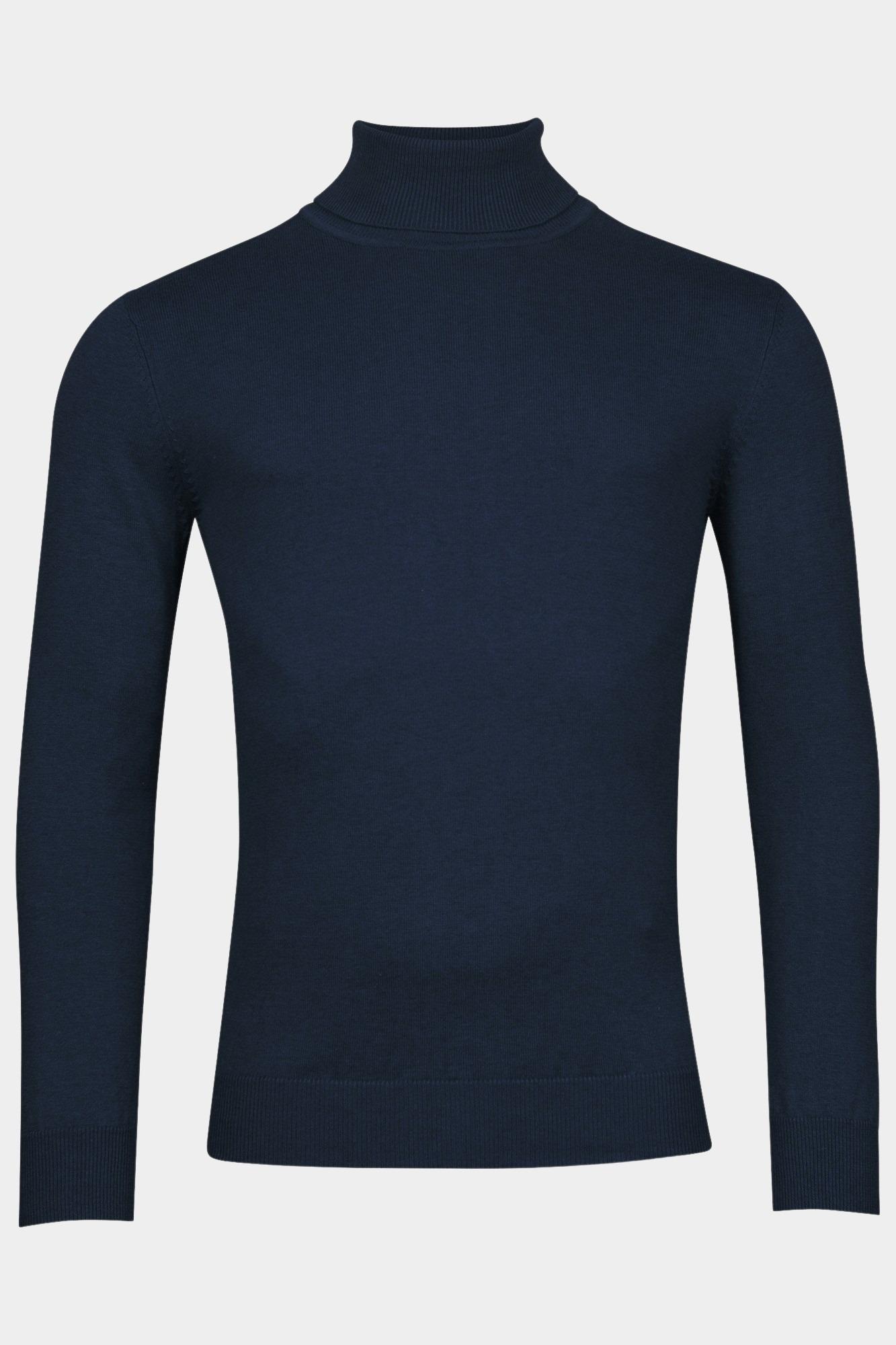 Baileys Coltrui Blauw High Neck Pullover  12gg sing 320085/606