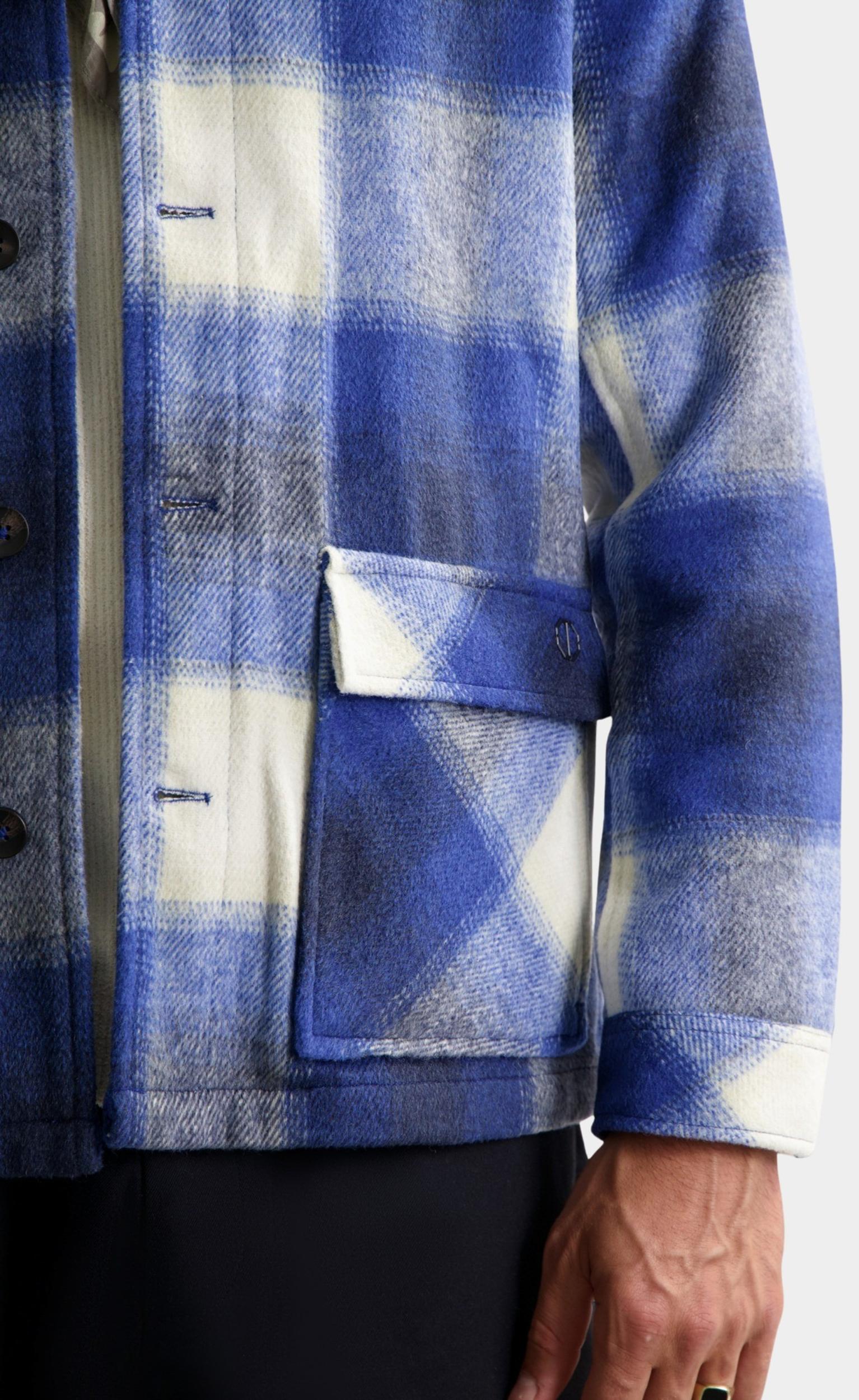 Dstrezzed Winterjack Blauw Key Check Jacket 151012/694