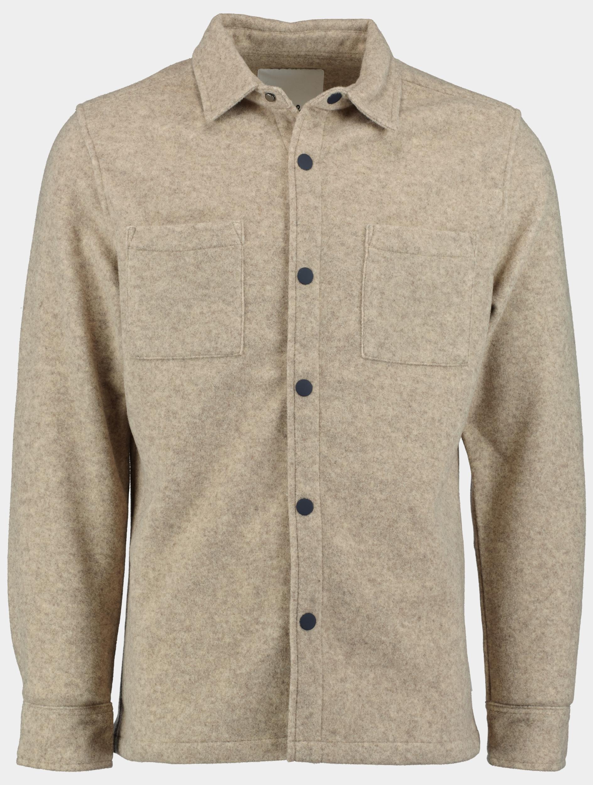 Supply & Co. Casual hemd lange mouw Grijs Shacket Shirtjacket 24314SH86/186 feather grey