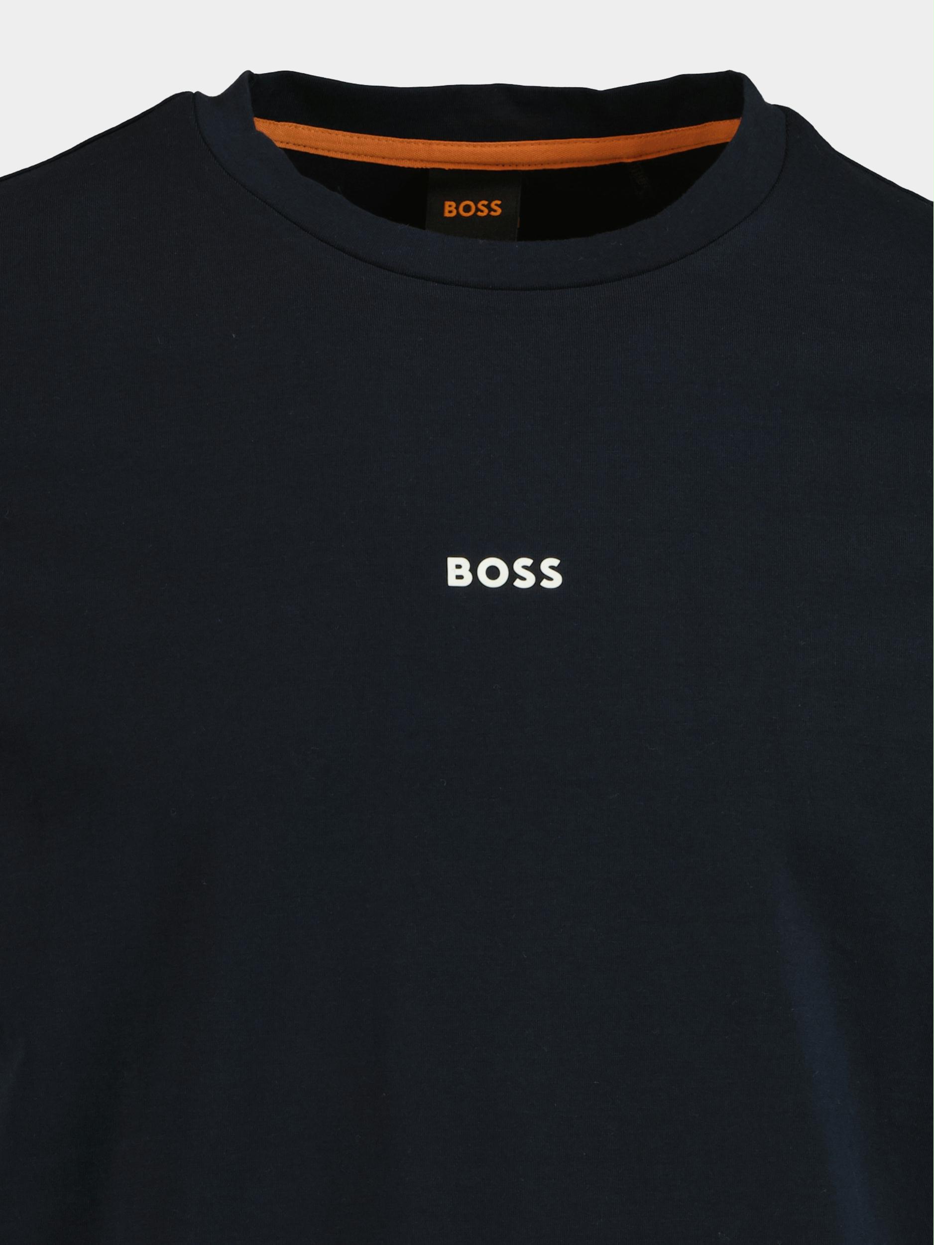 BOSS Orange T-shirt lange mouw Blauw TChark 10242929 01 50473286/404