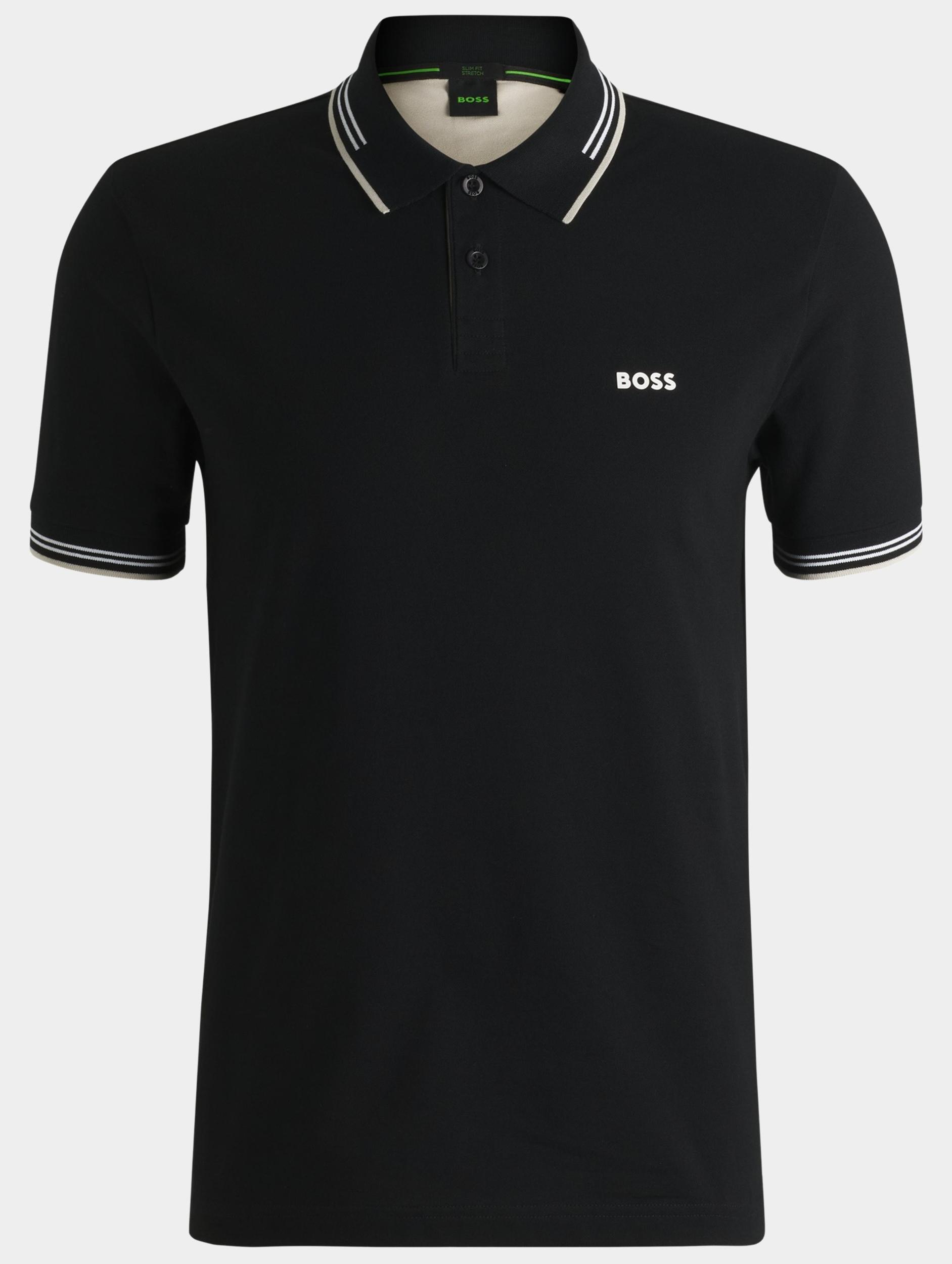 BOSS Green Polo korte mouw Zwart Paul 10255848 01 50506193/007