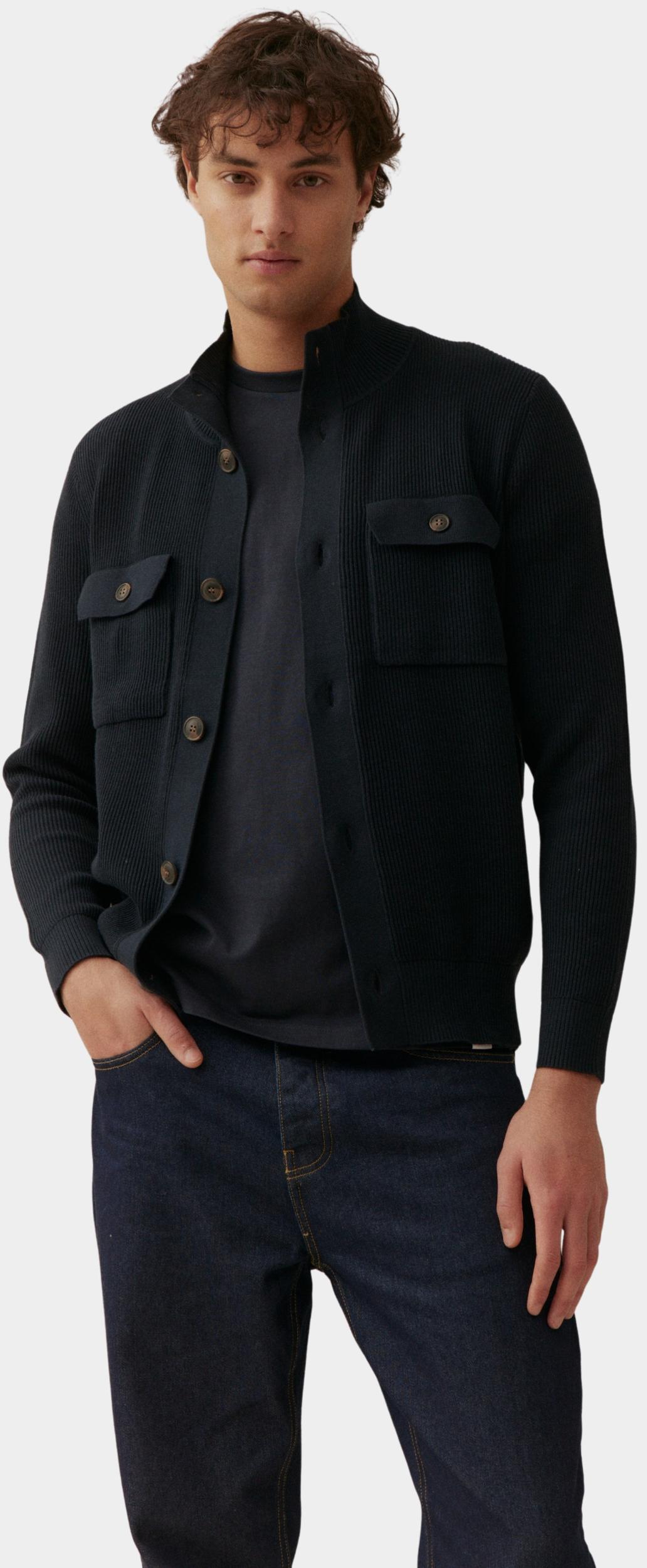 Basefield Vest Blauw Cardigan 219018203/617