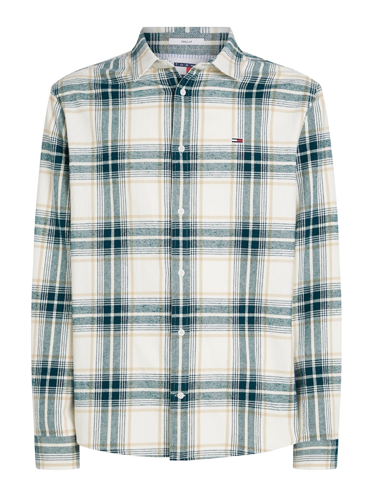 Tommy Jeans Casual hemd lange mouw Wit TJM Reg Check Flannel Shirt Ex DM0DM19651/YBH