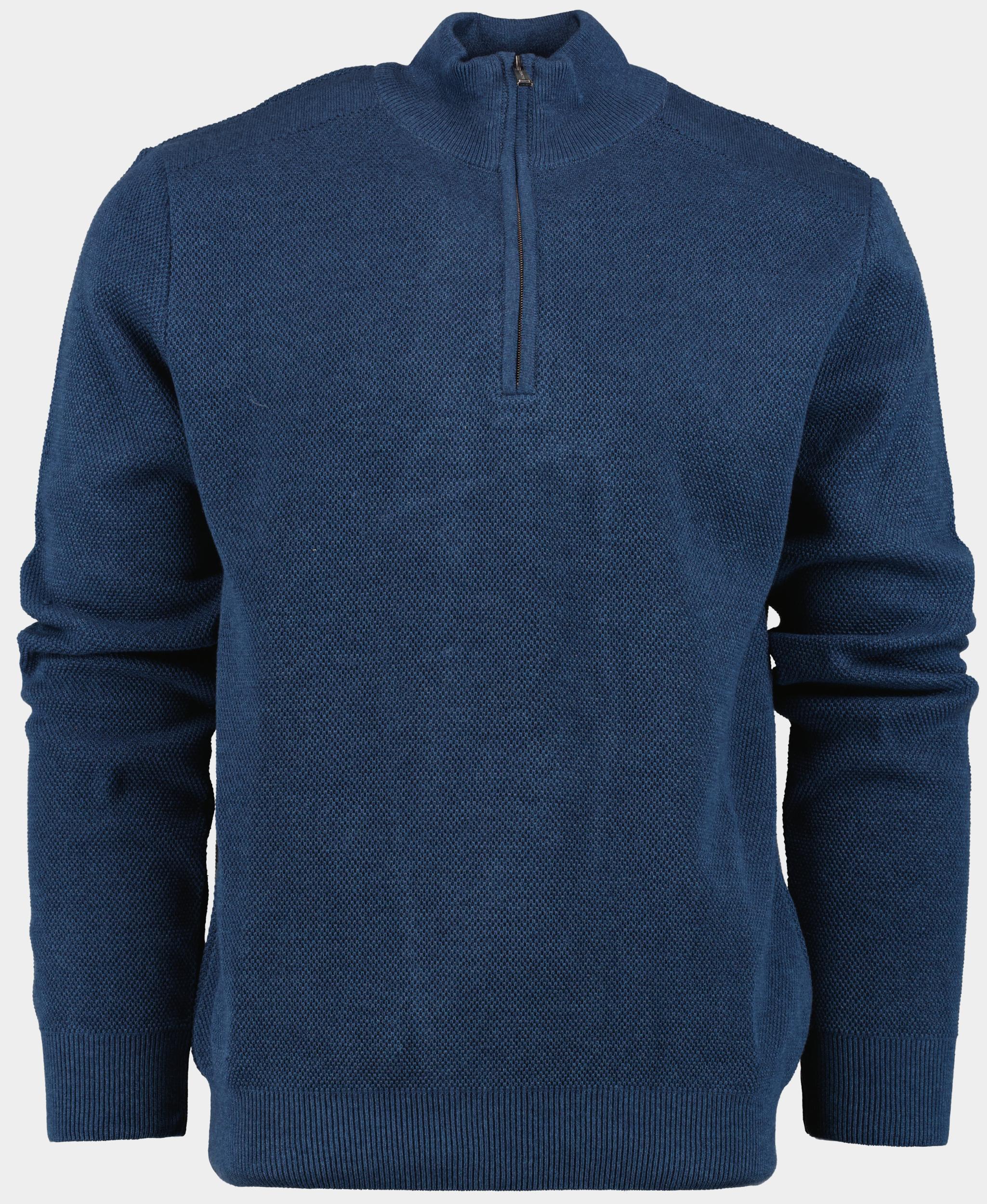 Innocente Pullover Blauw Half Zip ART-1106/INDIGO