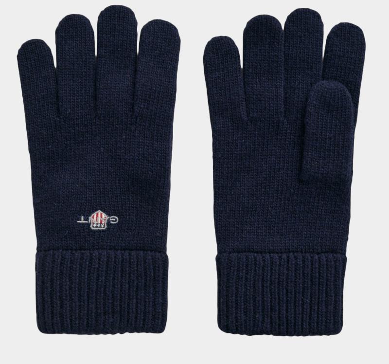 Gant Handschoenen Blauw SHIELD WOOL GLOVES 9930003/410