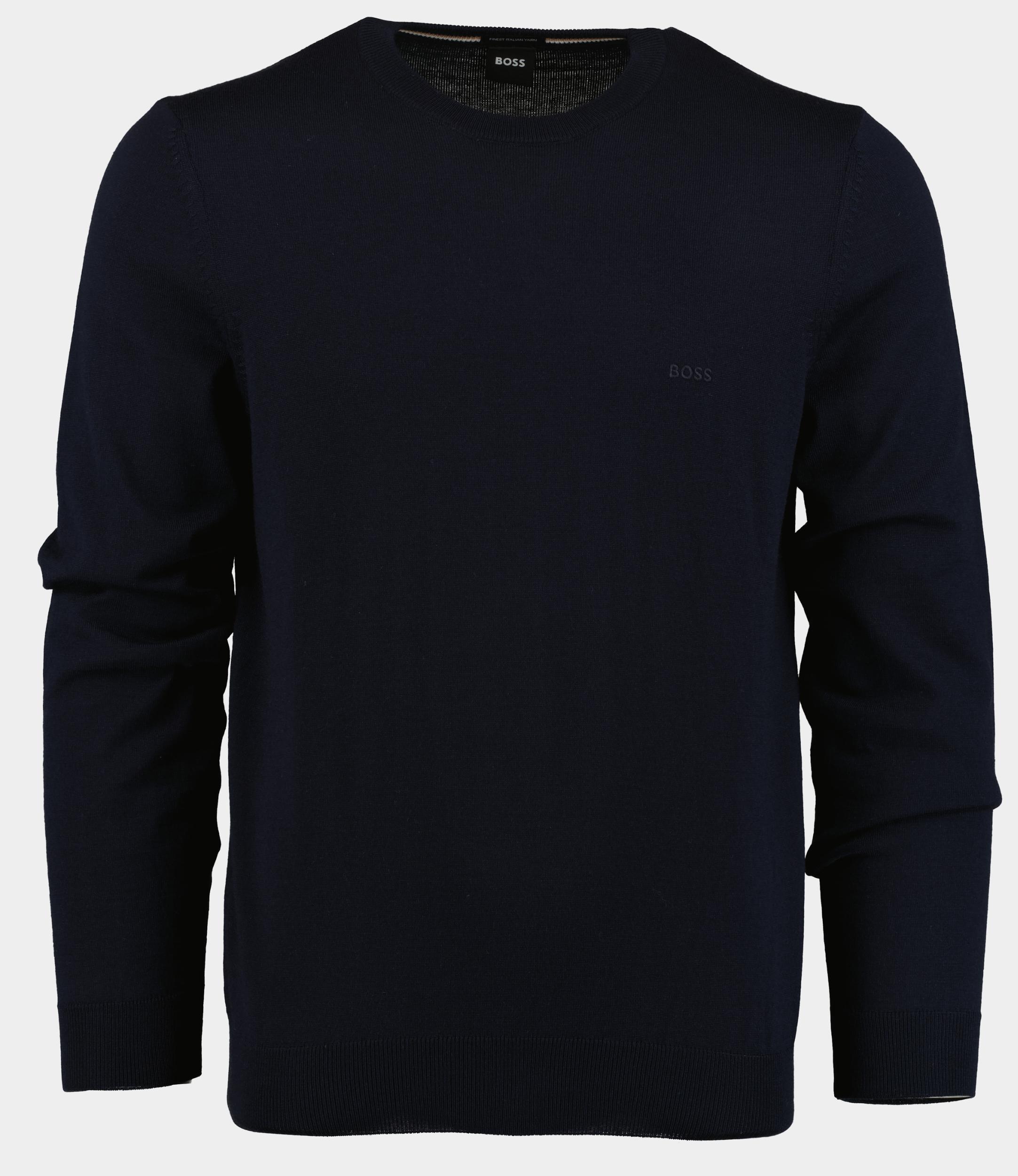 BOSS Black Pullover Blauw Botto-L 10243935 01 50476364/404