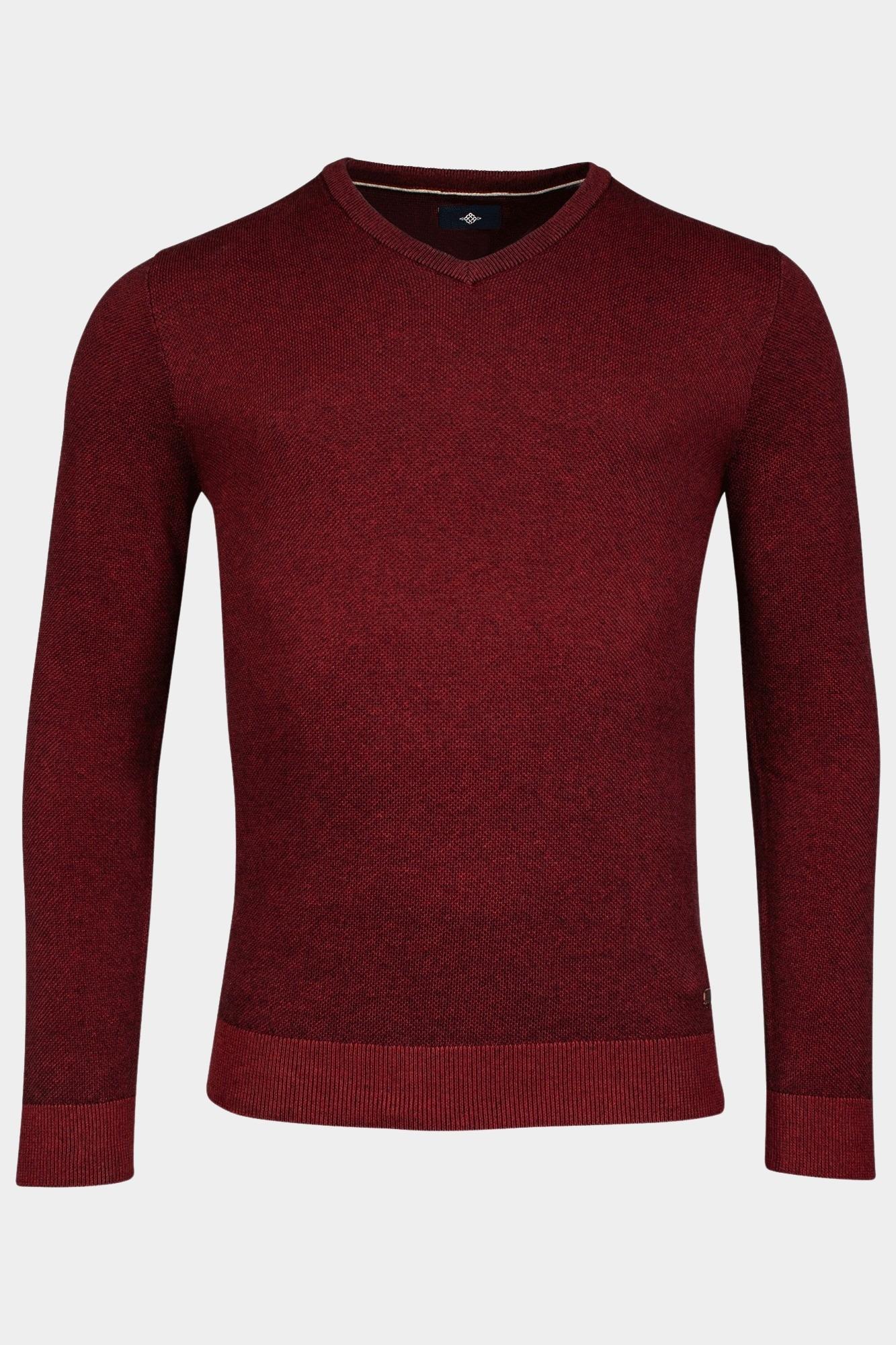 Baileys Pullover Rood V-Neck Pullover  12gg, Plated 328110/385