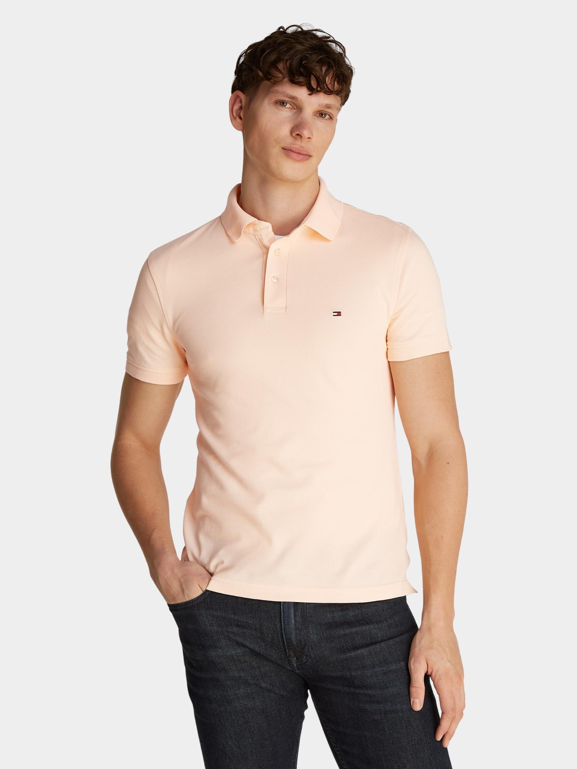 Tommy Hilfiger Polo korte mouw Roze 1985 Slim Polo MW0MW17771/TMA