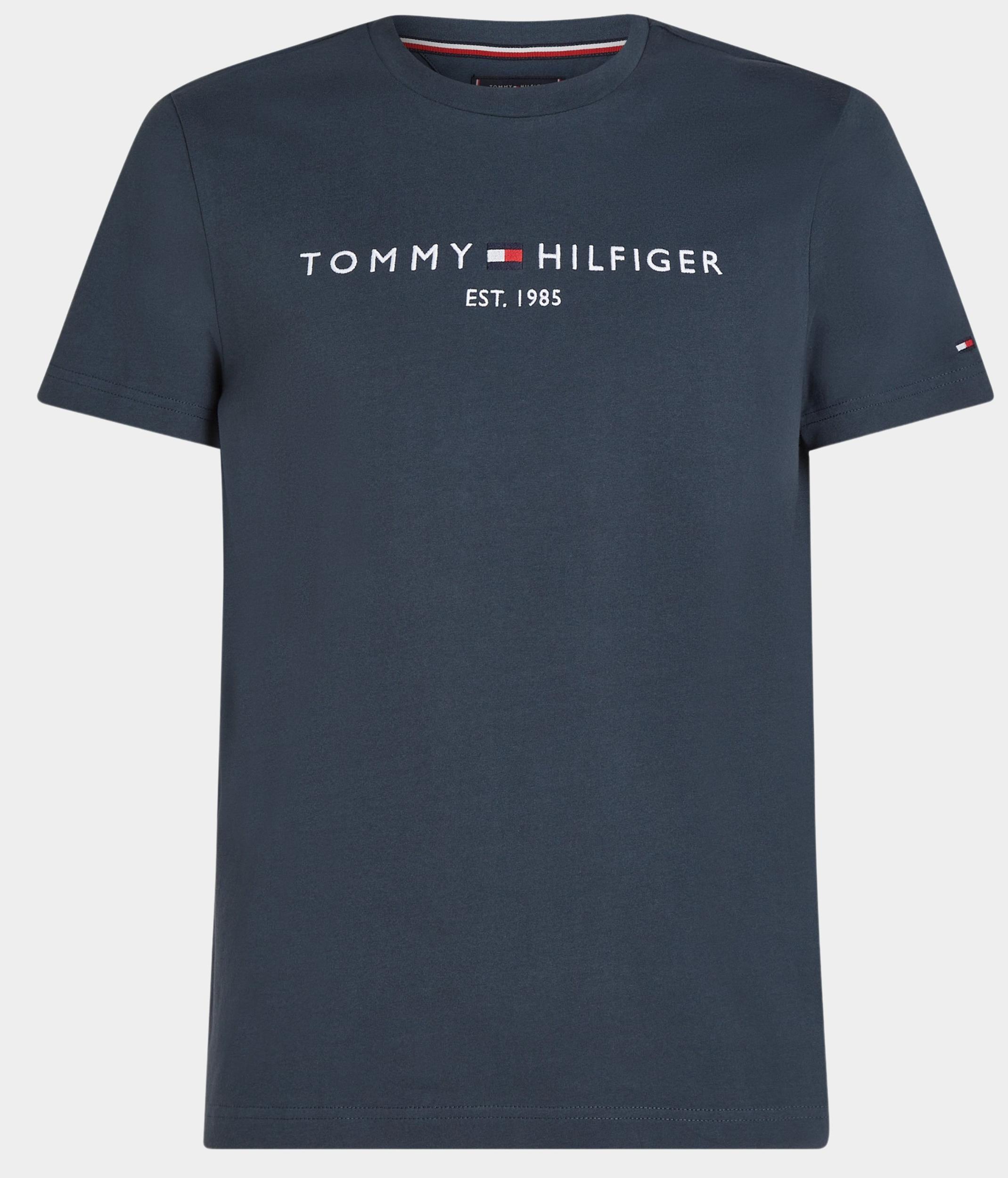 Tommy Hilfiger T-shirt korte mouw Blauw Tommy Logo Tee MW0MW11797/POM
