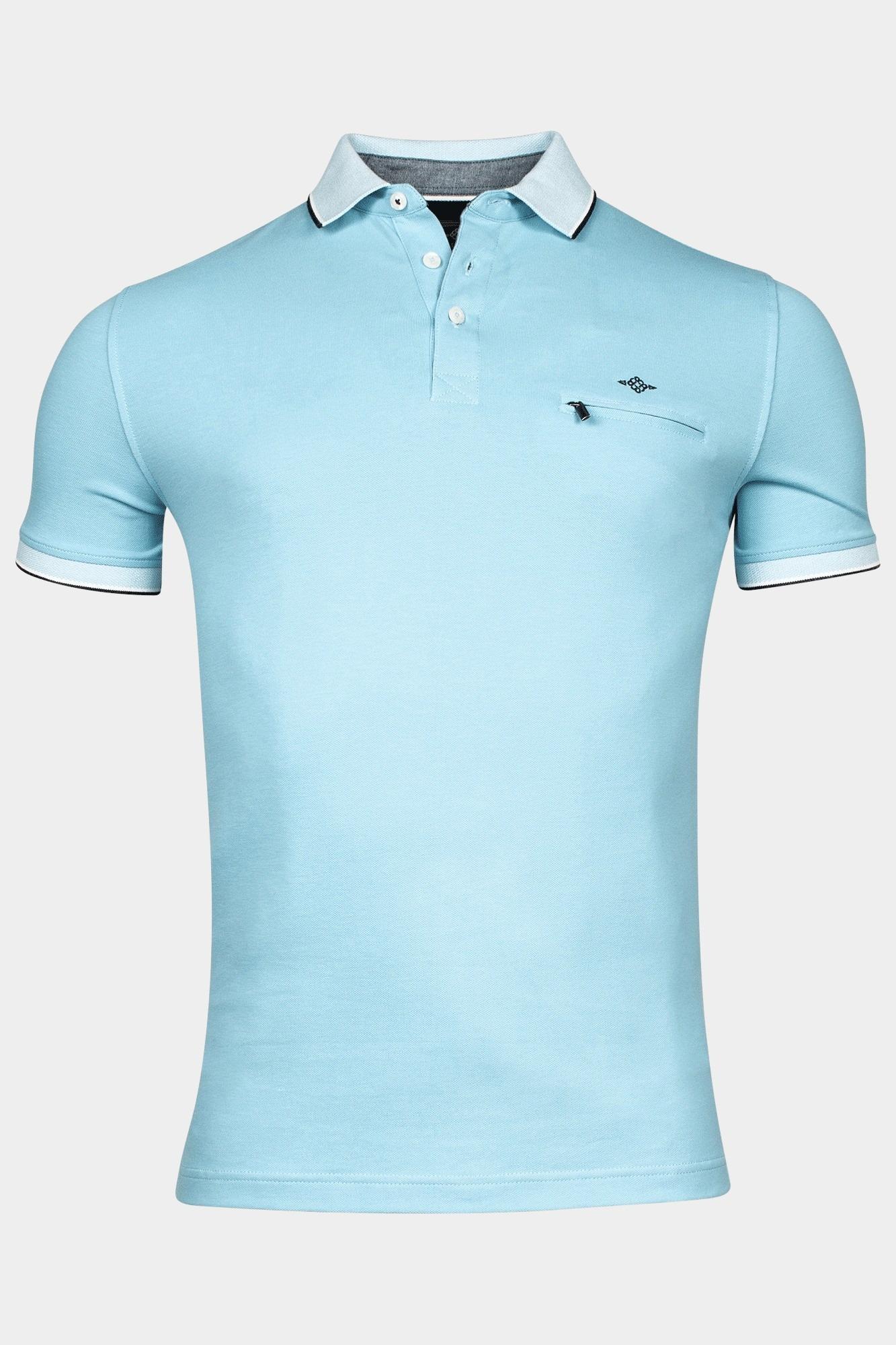 Baileys Polo korte mouw Blauw Poloshirt Pique 415288/62