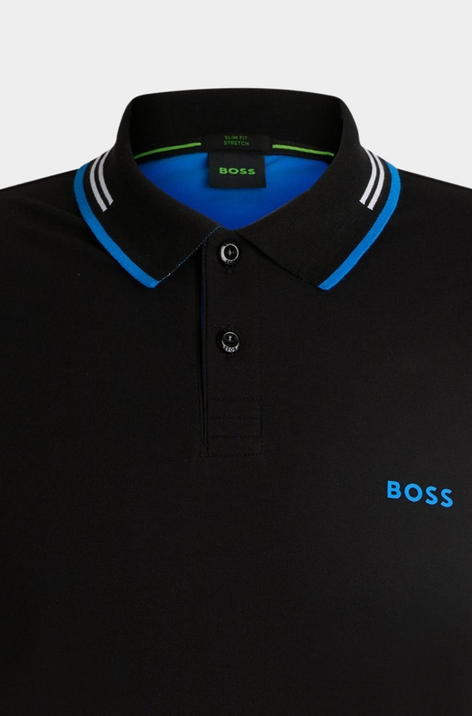 BOSS Green Polo korte mouw Zwart Paul 10255848 01 50506193/004