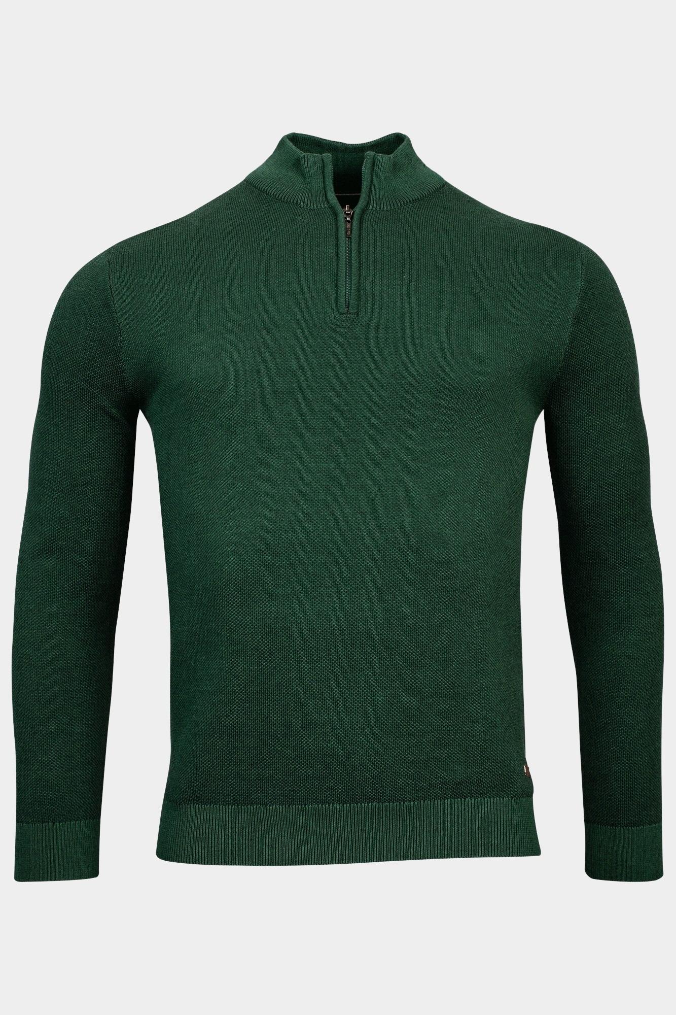 Baileys Half Zip Groen Pullover 1/2 zip  all over pl 328410/70