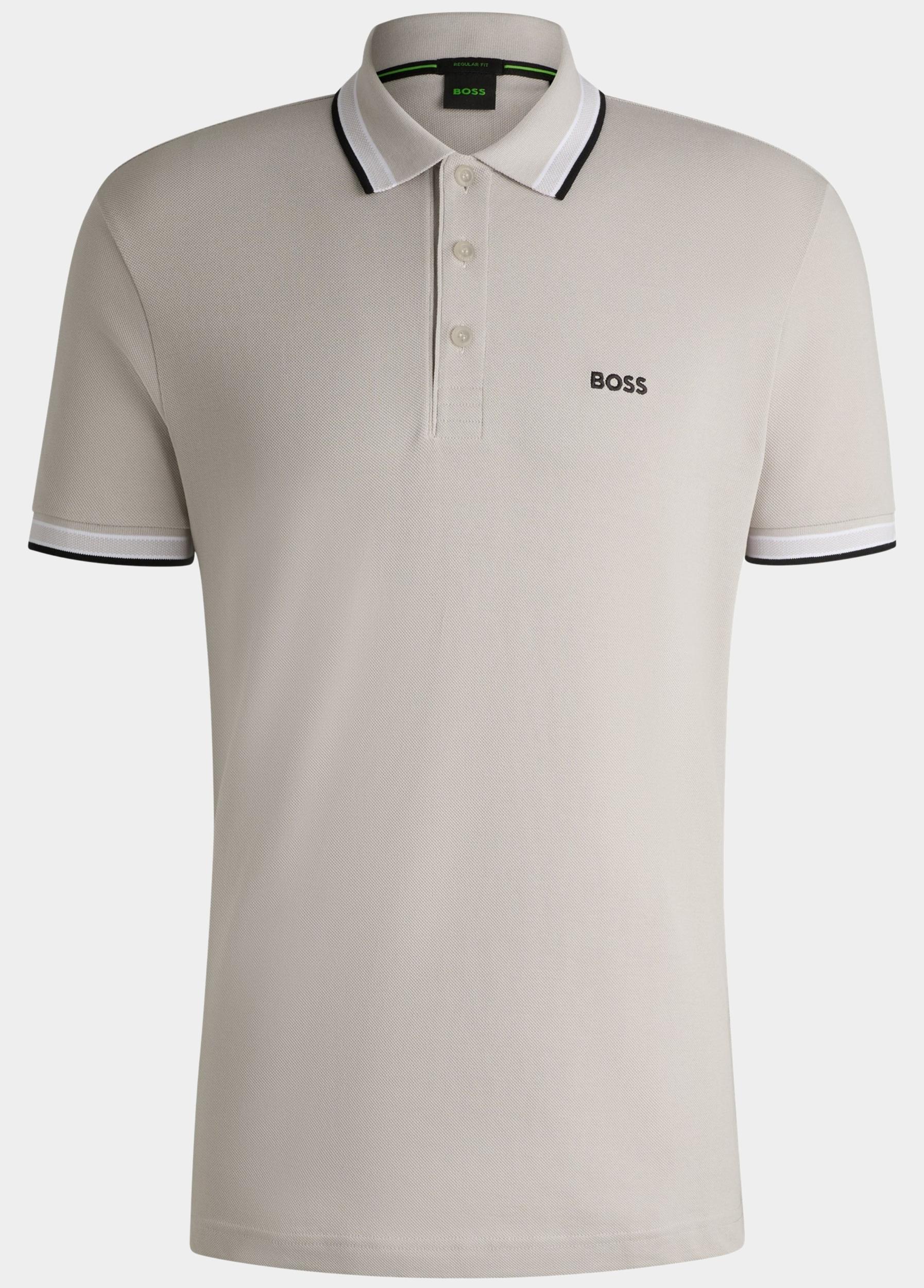 BOSS Green Polo korte mouw Beige Paddy 10241663 01 50469055/284