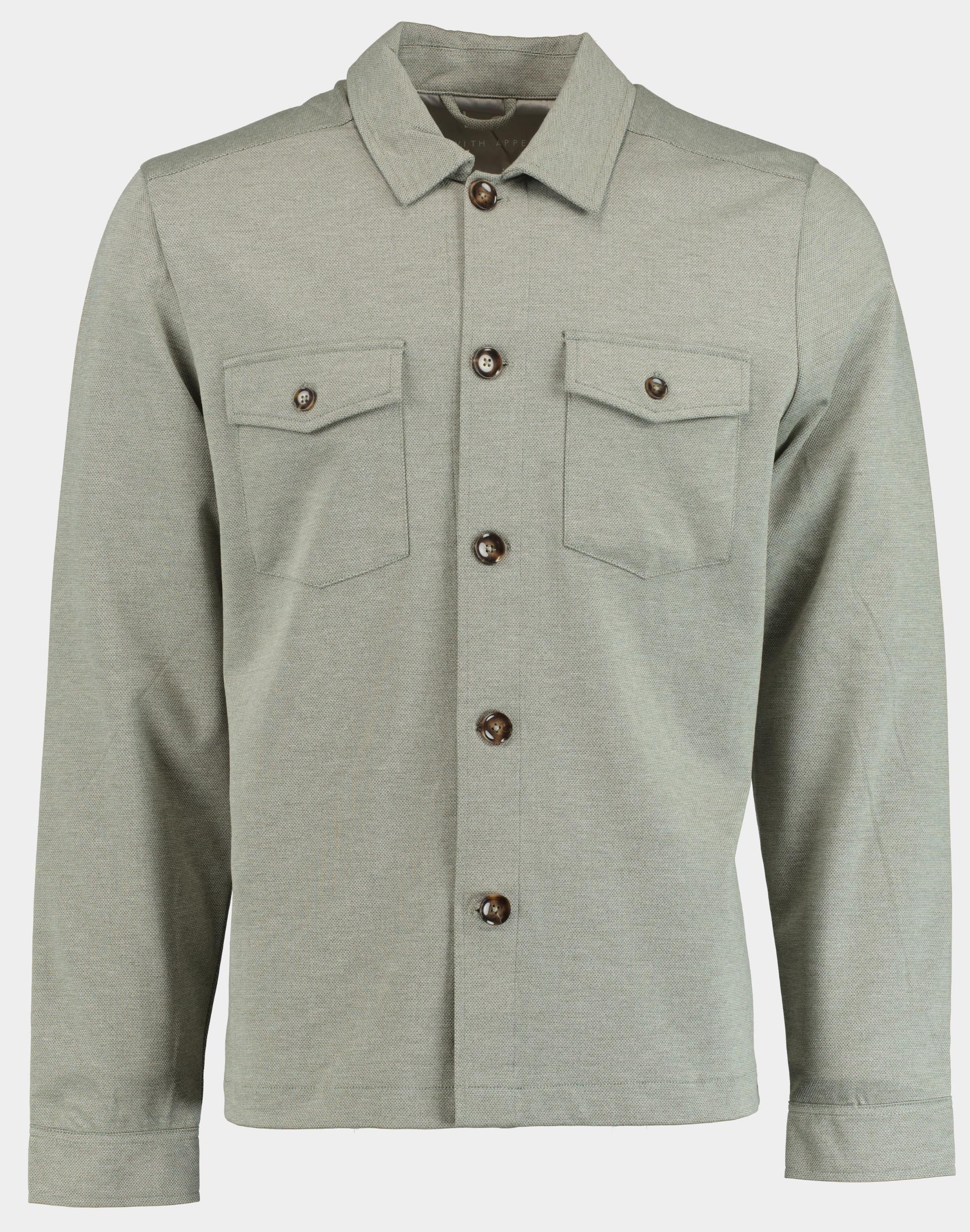 Born With Appetite Overshirt Groen Dustin Shirtjacket 25114DU89/367 olive night