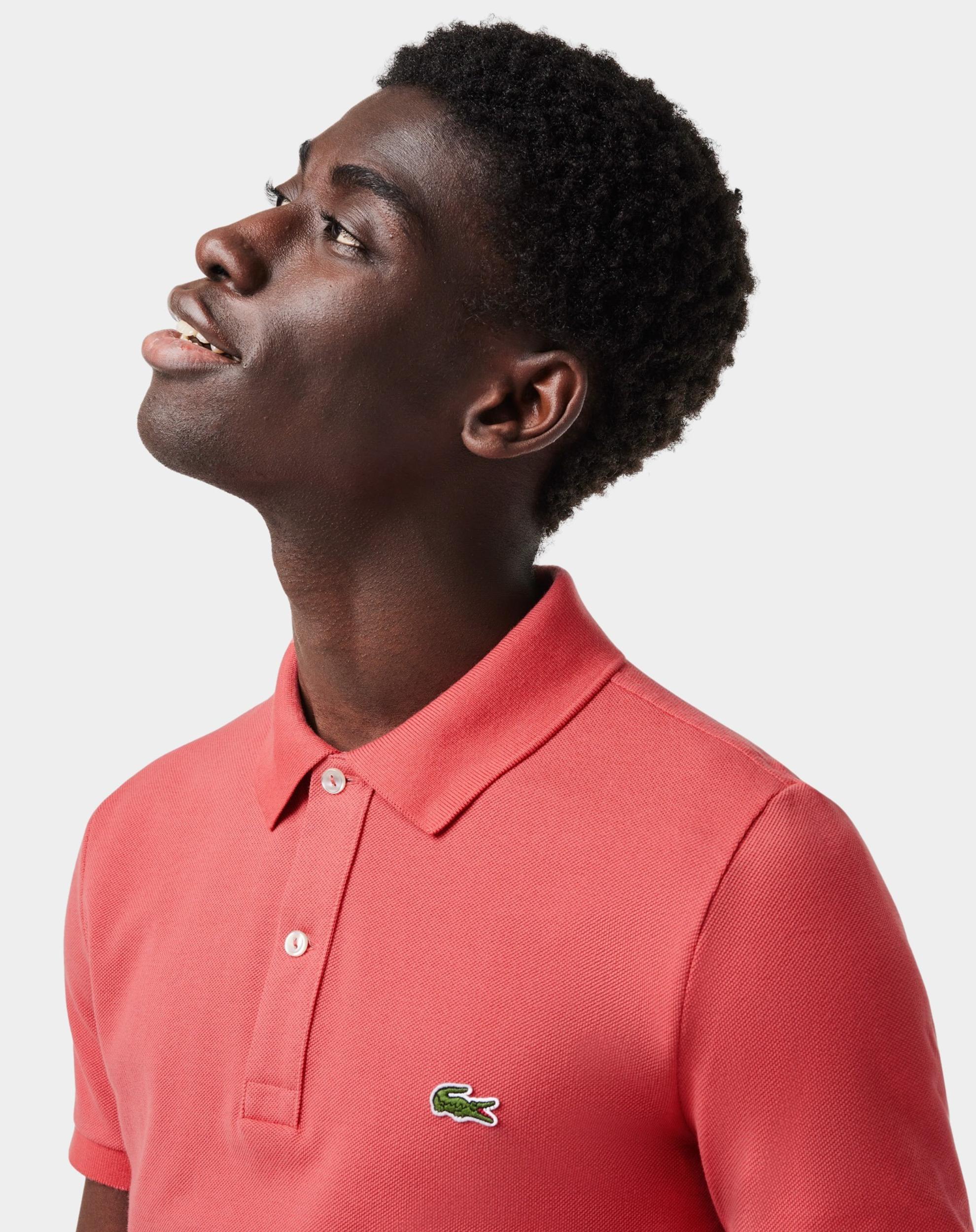 Lacoste Polo korte mouw Rood slim fit PH4012/ZV9