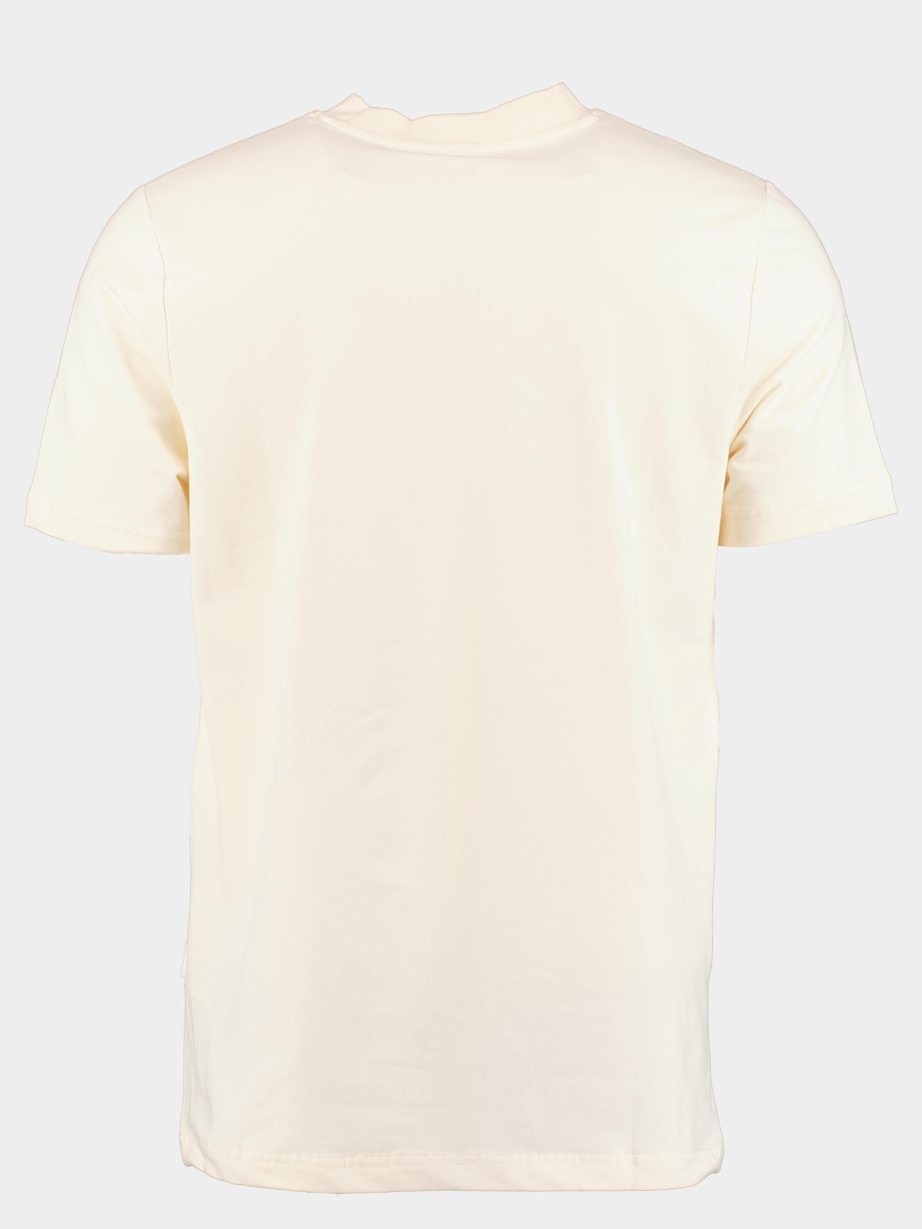 Supply & Co. T-shirt korte mouw Beige Lungo Tee With Chestlogo 24108LU16/150 off-white