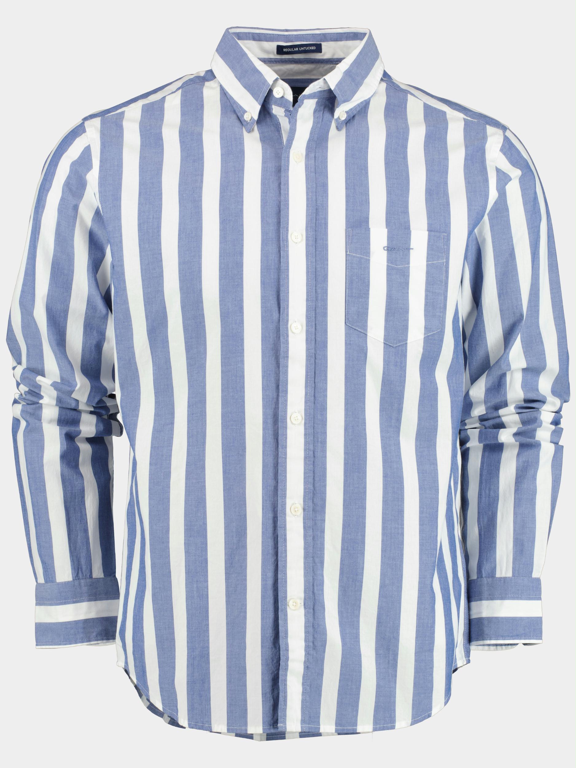 Gang struik kruis 30% Korting Gant Casual Hemd Lange Mouw Blauw Reg UT Wide Broadscloth  Stripe 3230112/436 | Bos Men Shop