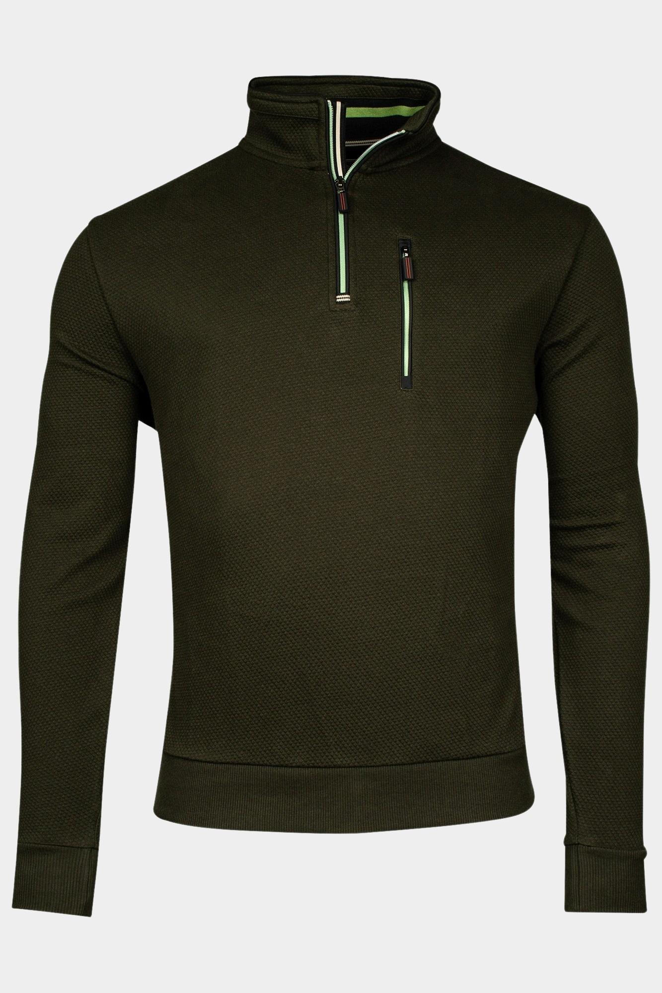 Baileys Half Zip Groen Sweatshirt 1/2 Zip 423104/79