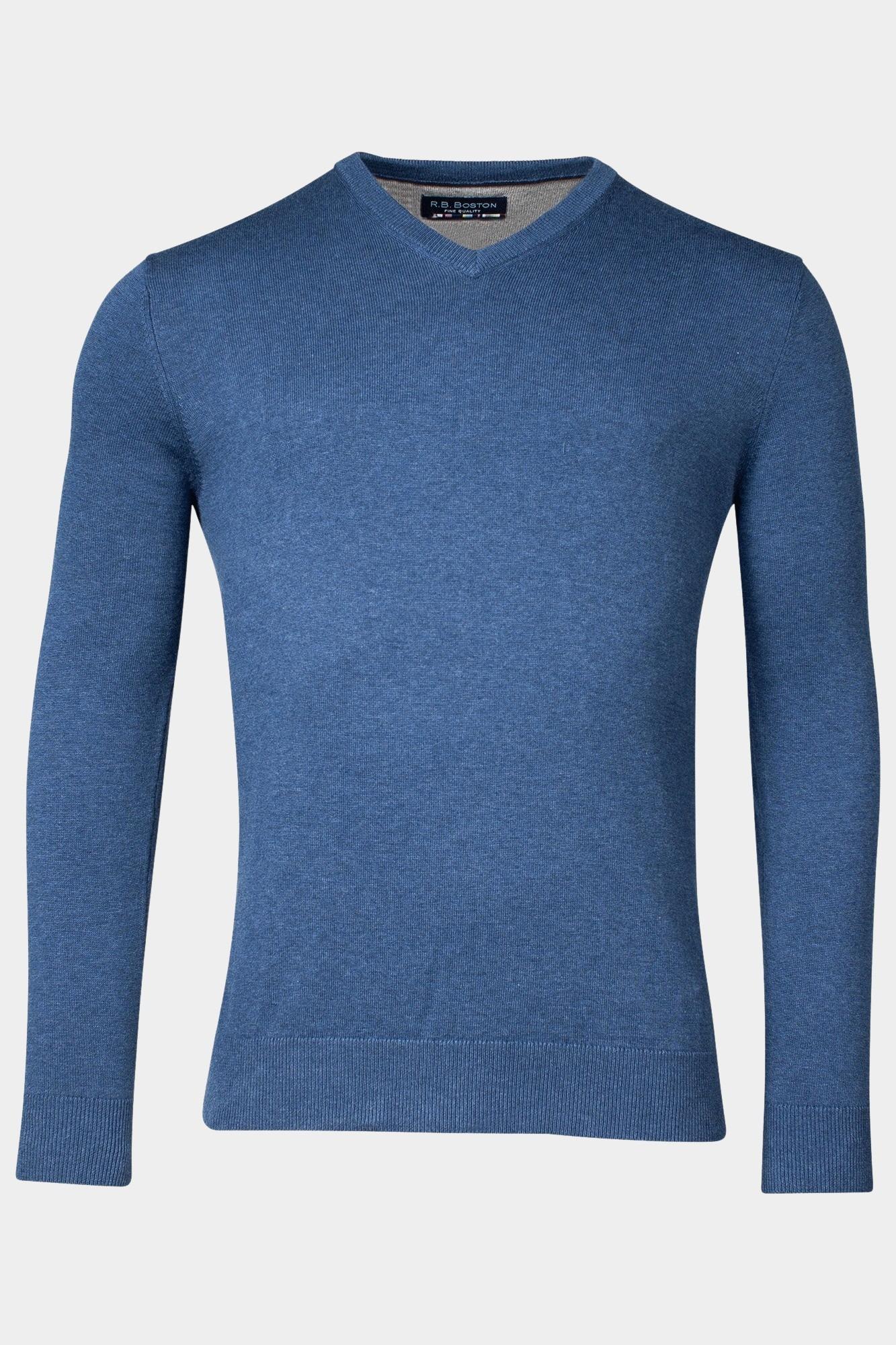 Baileys Pullover Blauw V-Hals Pullover  12gg single 328100CCT-3/675