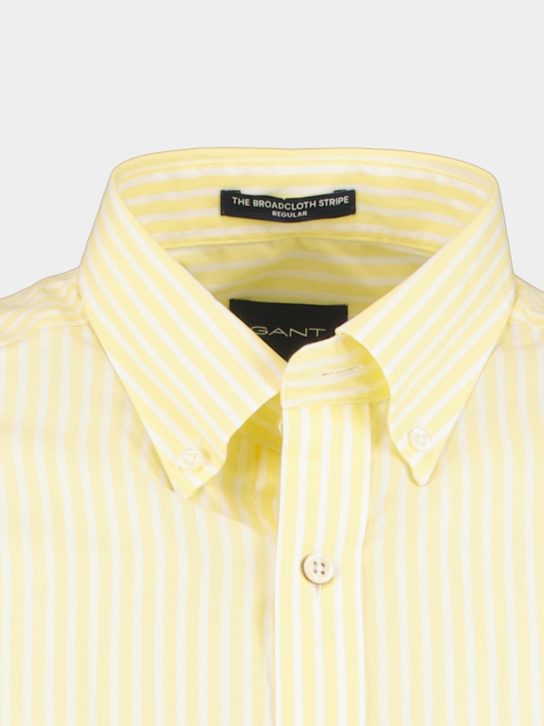 Gant Casual hemd lange mouw Geel Reg Broadcloth Stripe BD 3062000/721