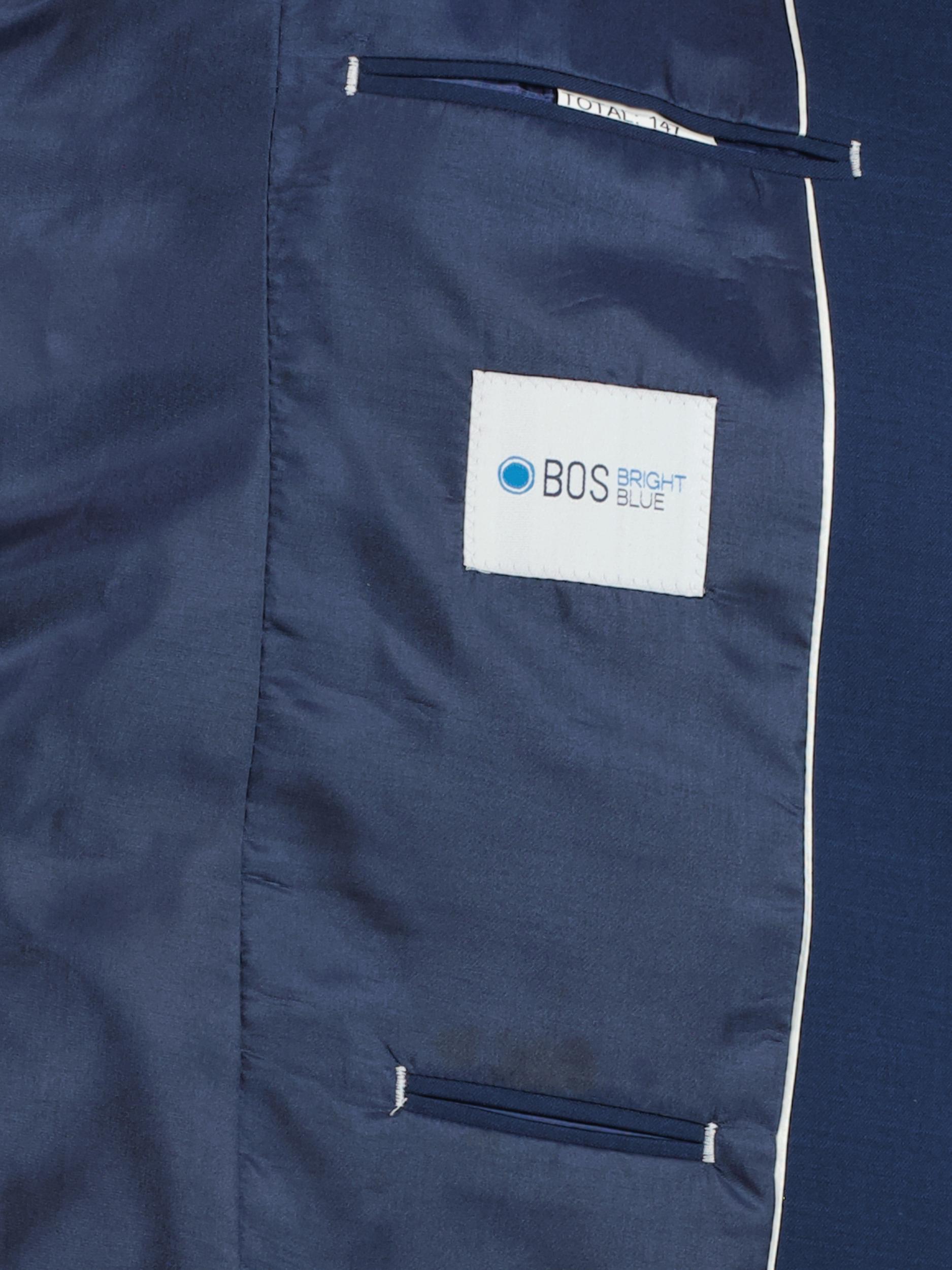 Bos Kostuum Blauw Modern Fit Kostuum 2-Delig 11649/Navy