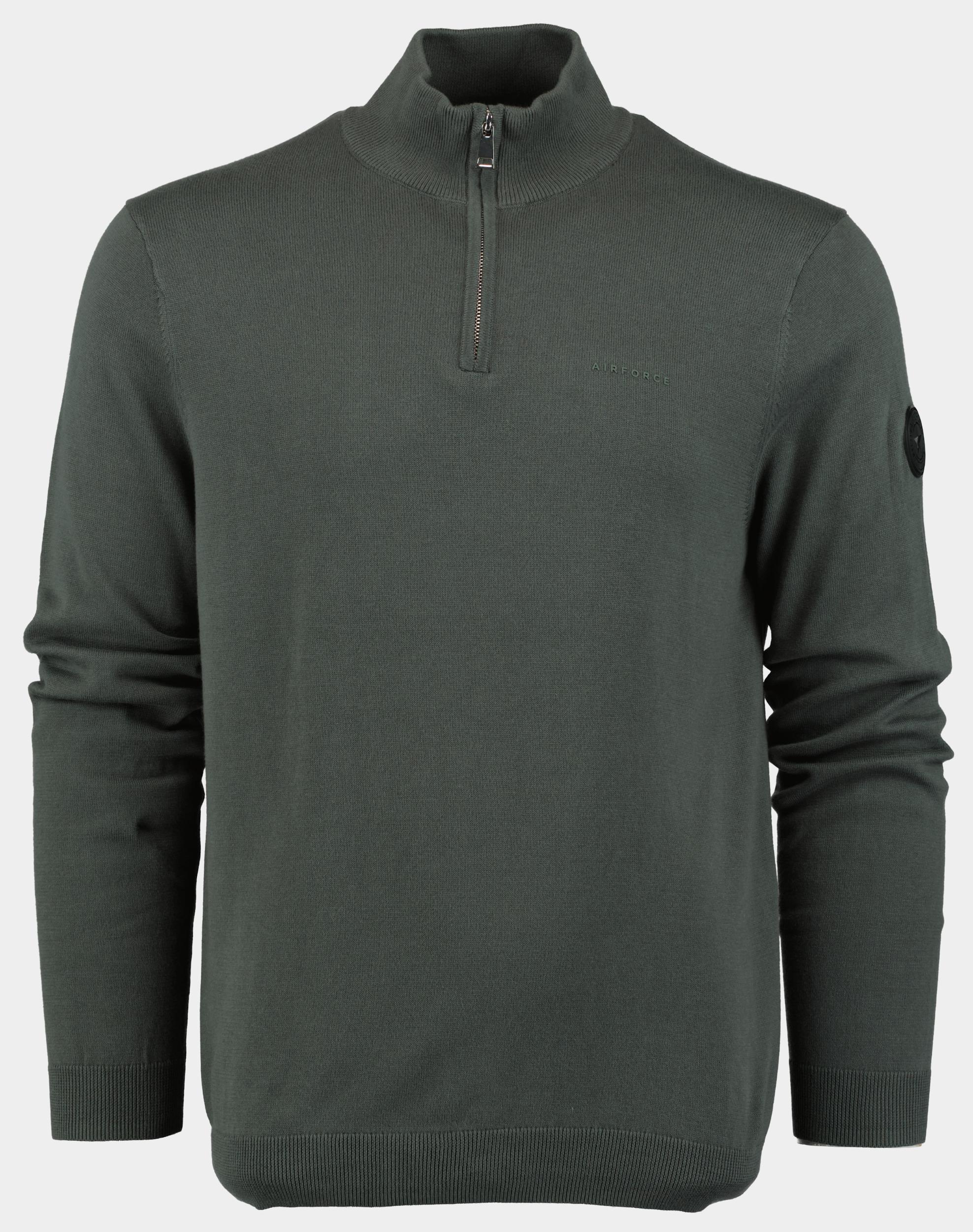 Airforce Pullover Groen Knitwear Quarter Zip VEM0764/608