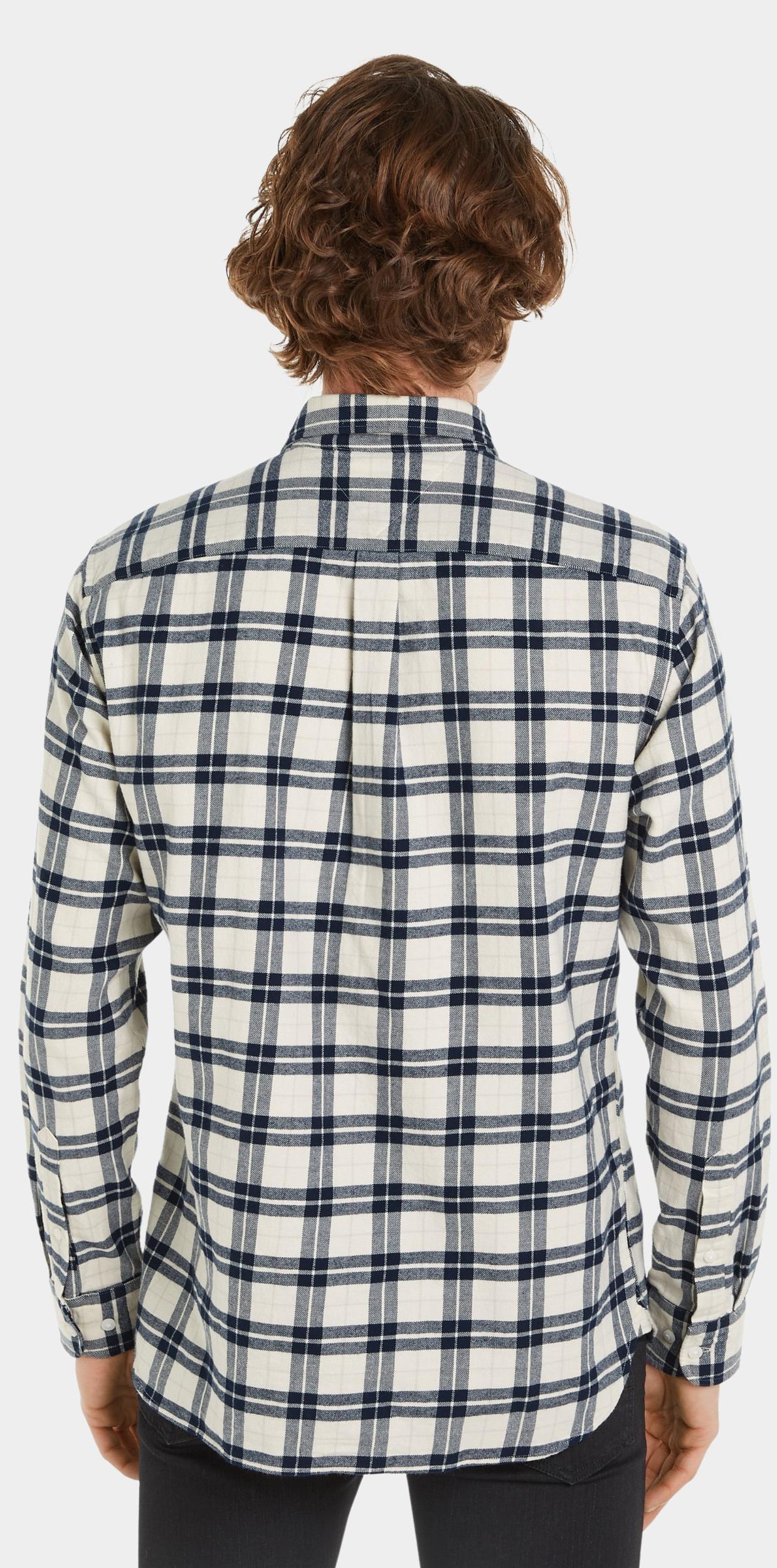 Tommy Hilfiger Casual hemd lange mouw Beige Brushed Easy Check RF Shirt MW0MW37207/0QY