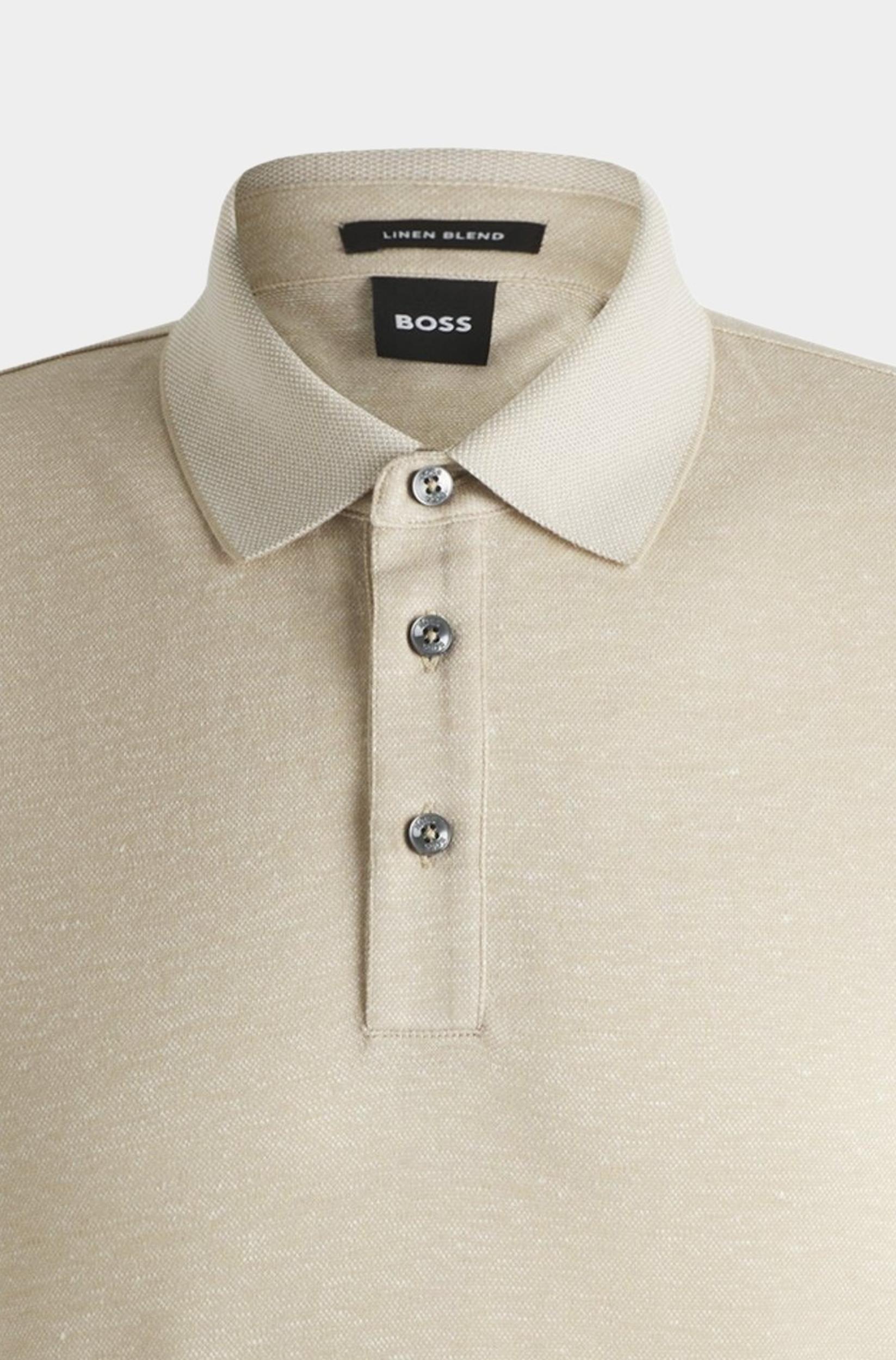 BOSS Black Polo korte mouw Beige H-Press 28 10271433 01 50537501/275